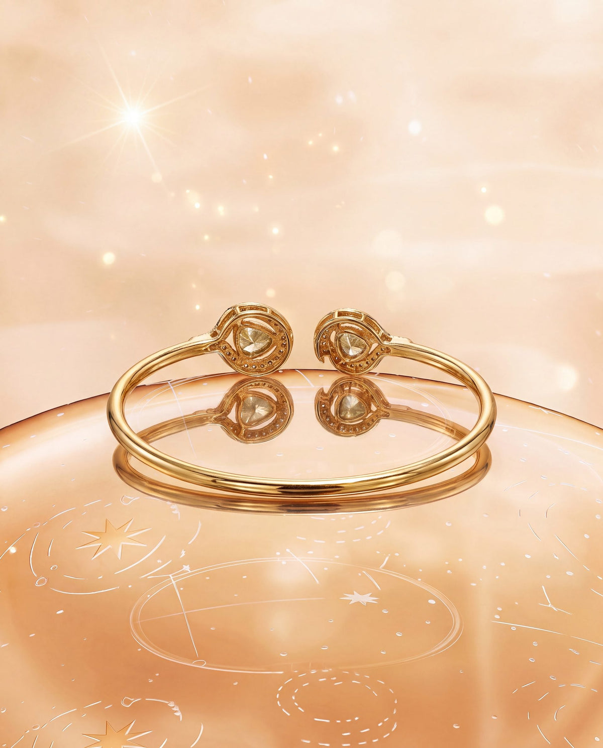 Kelly Polki And Diamond Bangle