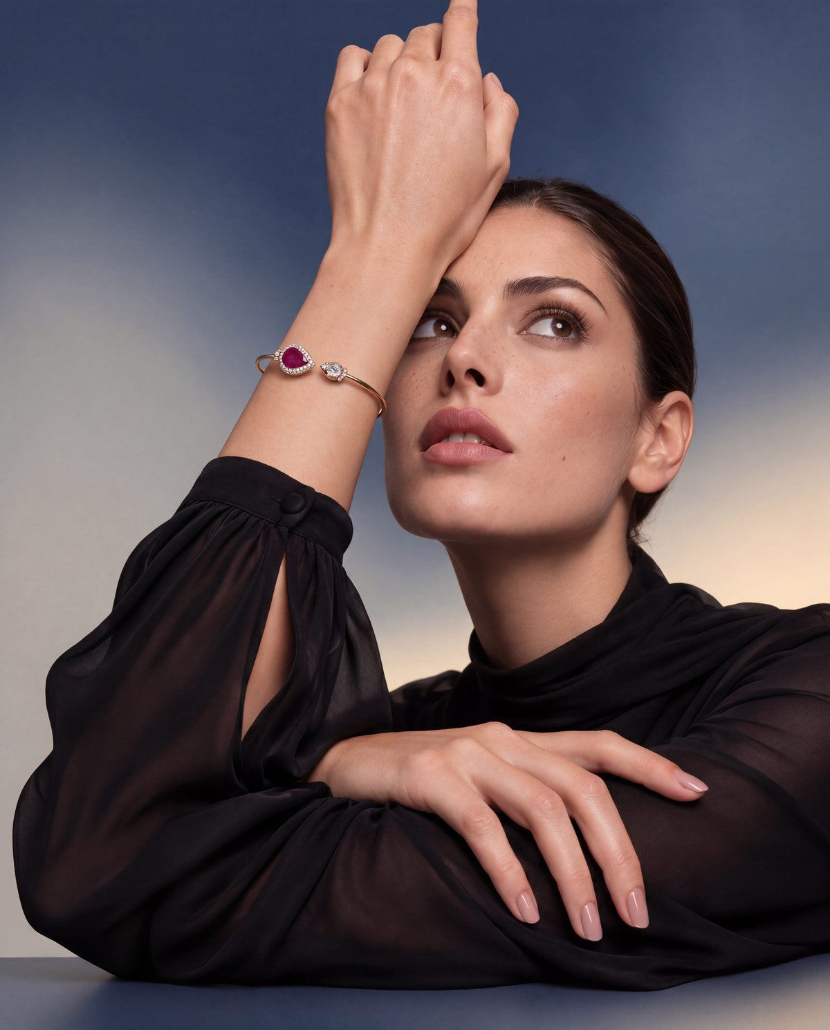 Selova Polki And Diamond Bangle