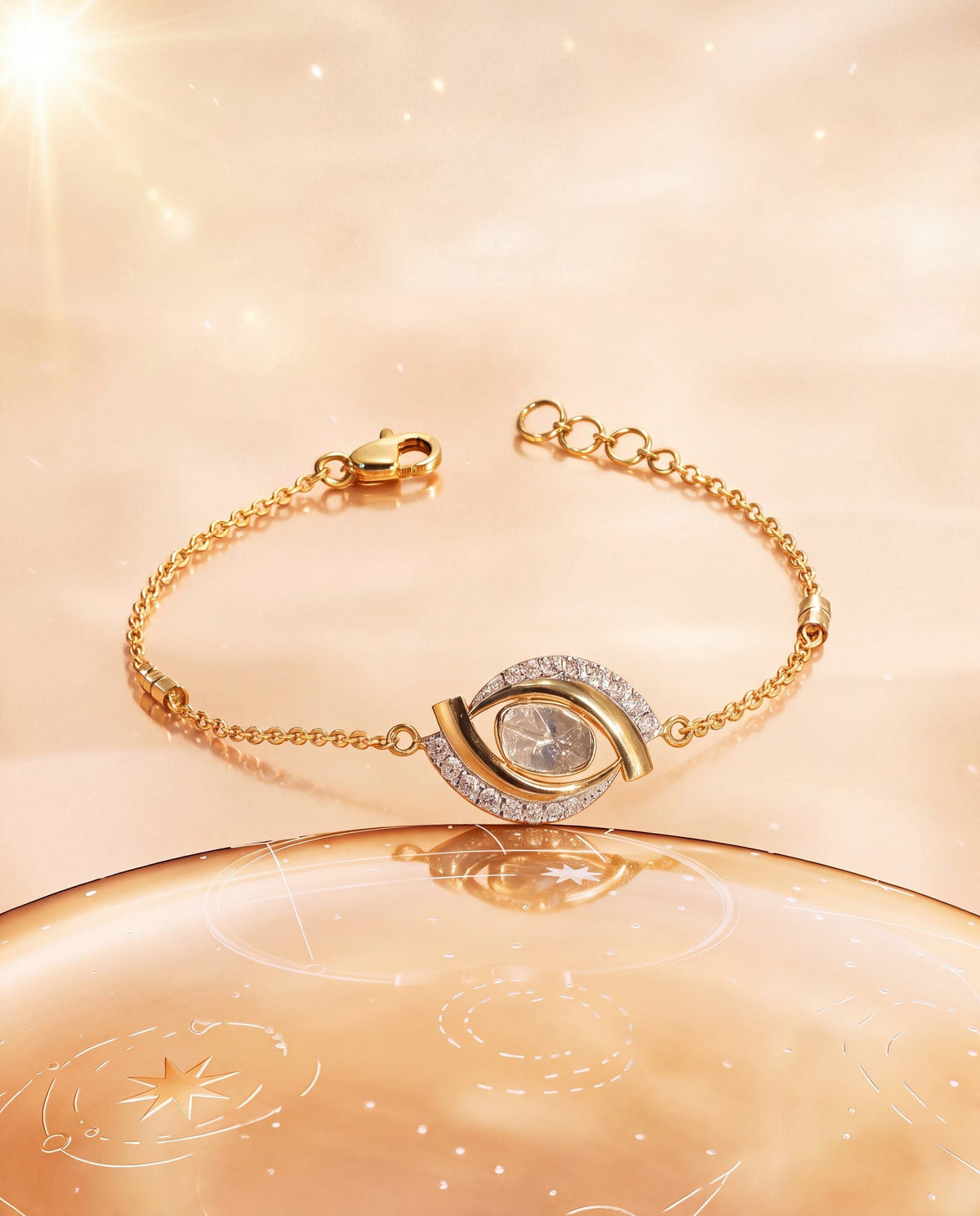 Mehak Polki And Diamond Loose Bracelet