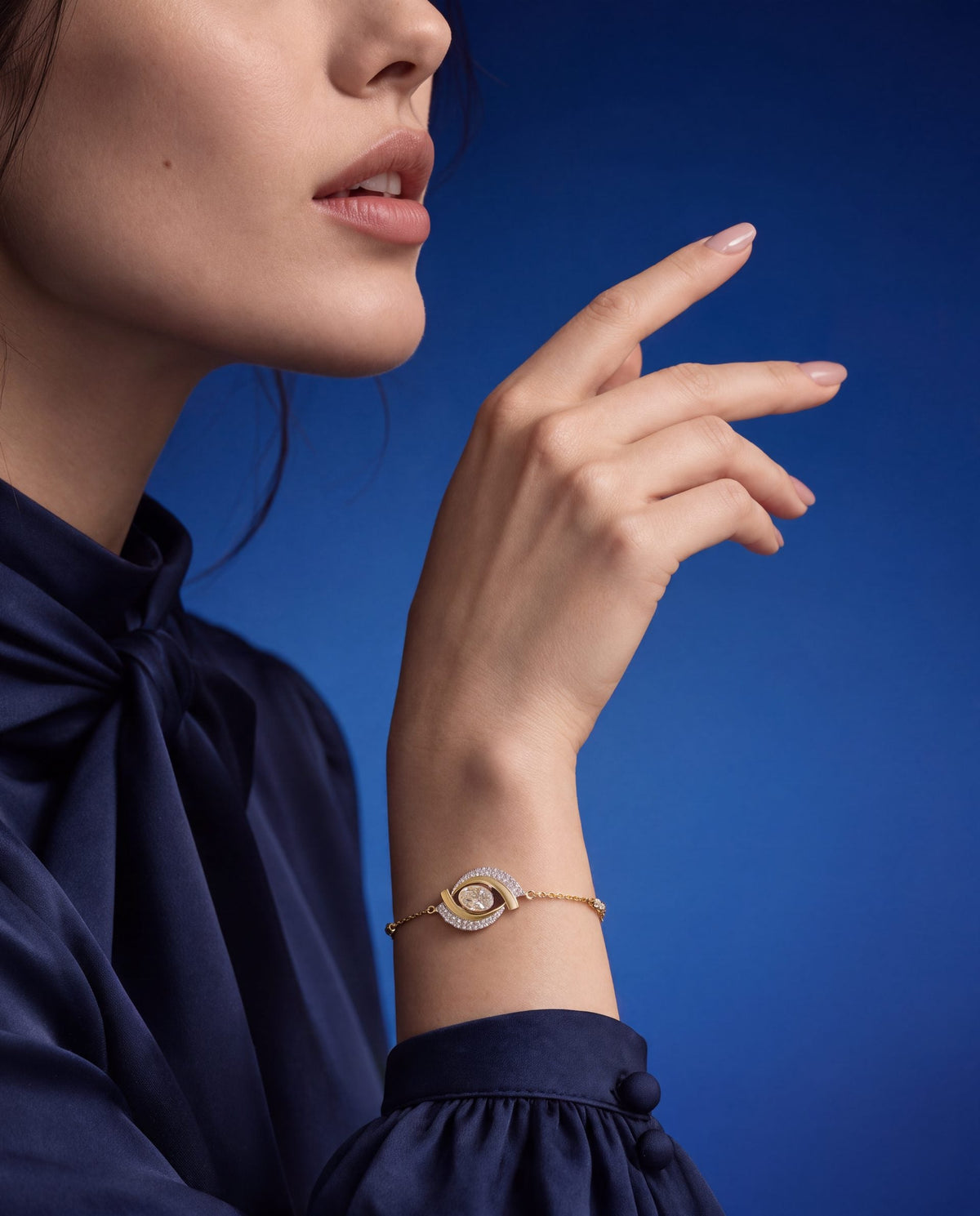Mehak Polki And Diamond Loose Bracelet