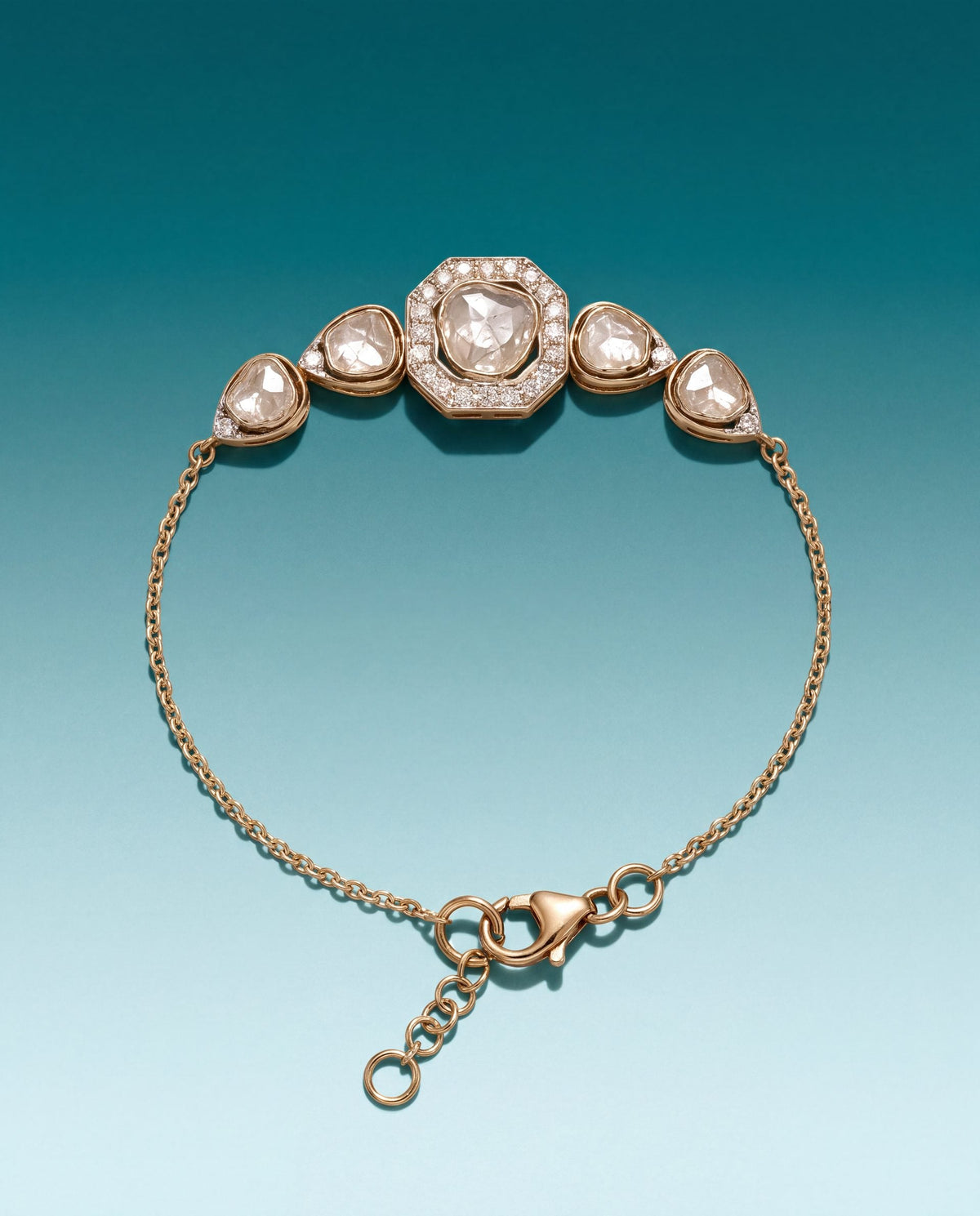 Ishita Polki And Diamond Loose Bracelet