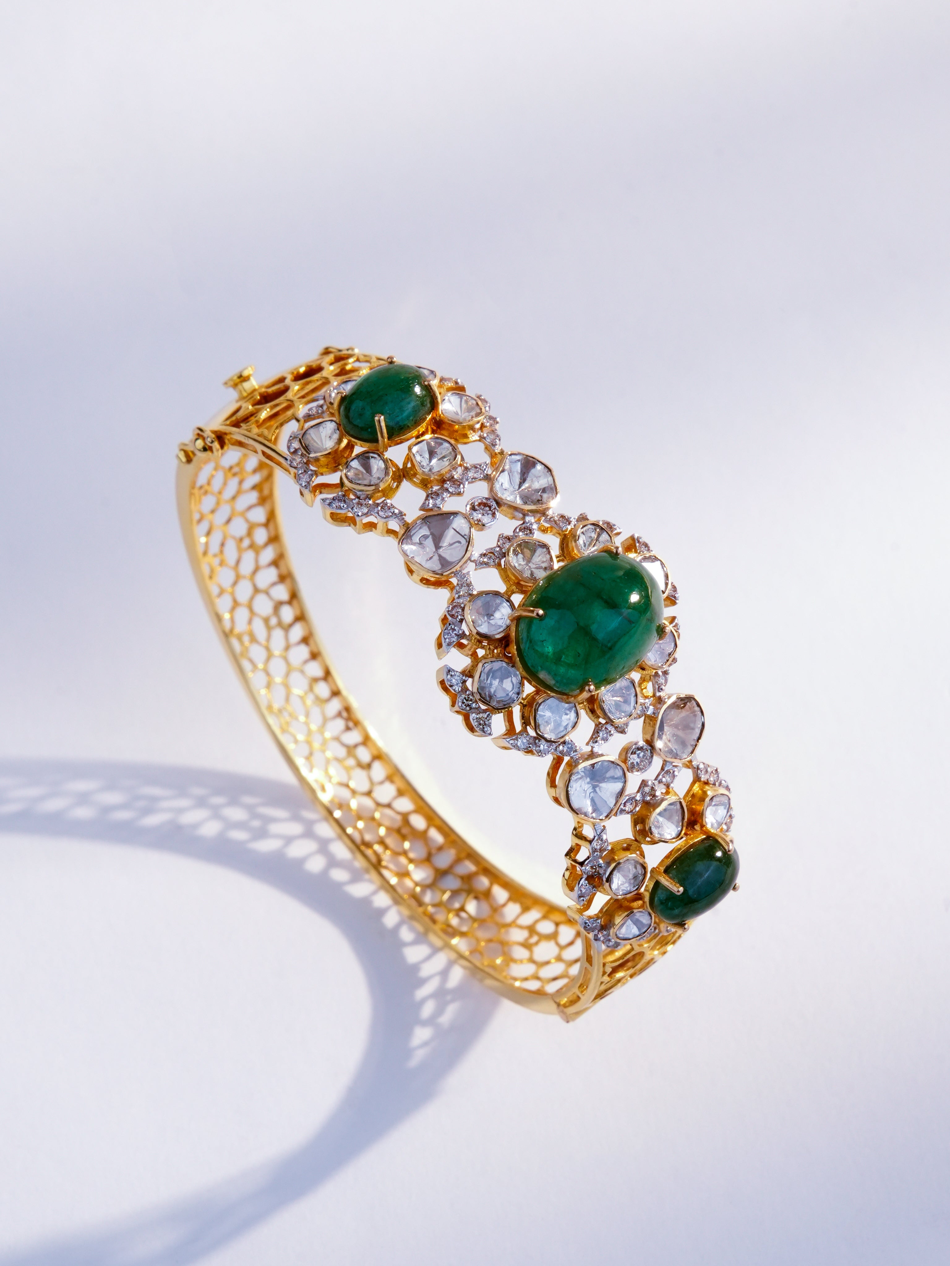 Donna Polki And Diamond Bangle