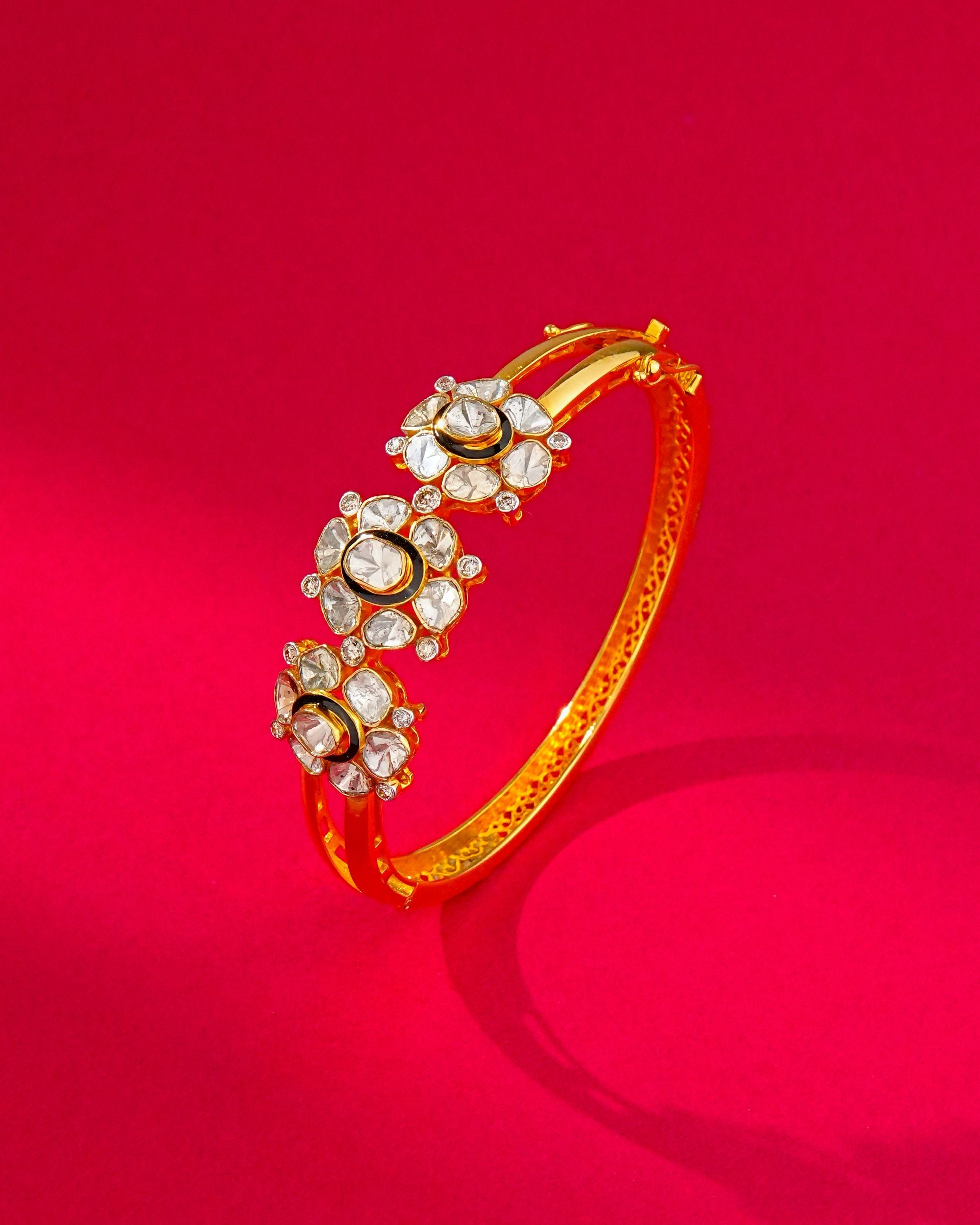 Seraphine Polki And Diamond Bangle