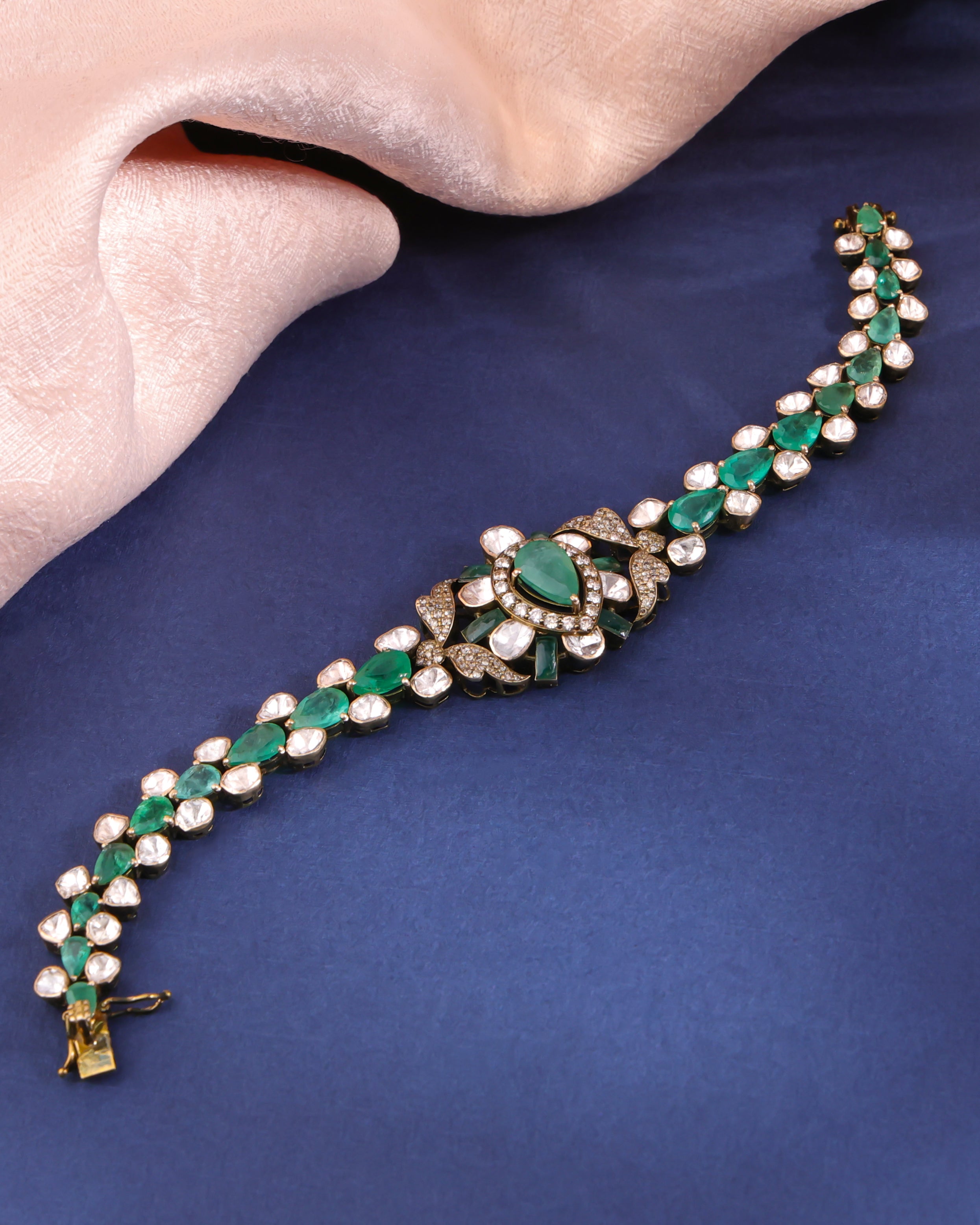 Rachel Polki And Diamond Loose Bracelet