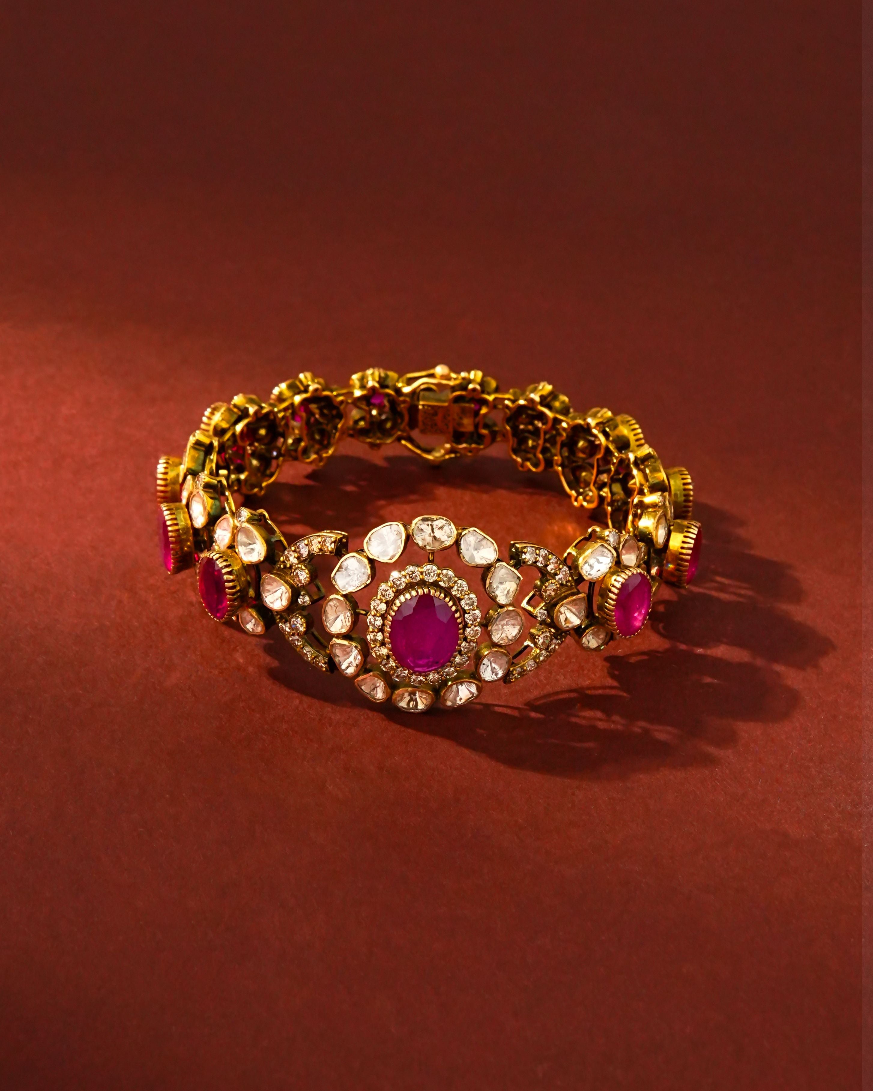 Kaylee Polki And Diamond Loose Bracelet