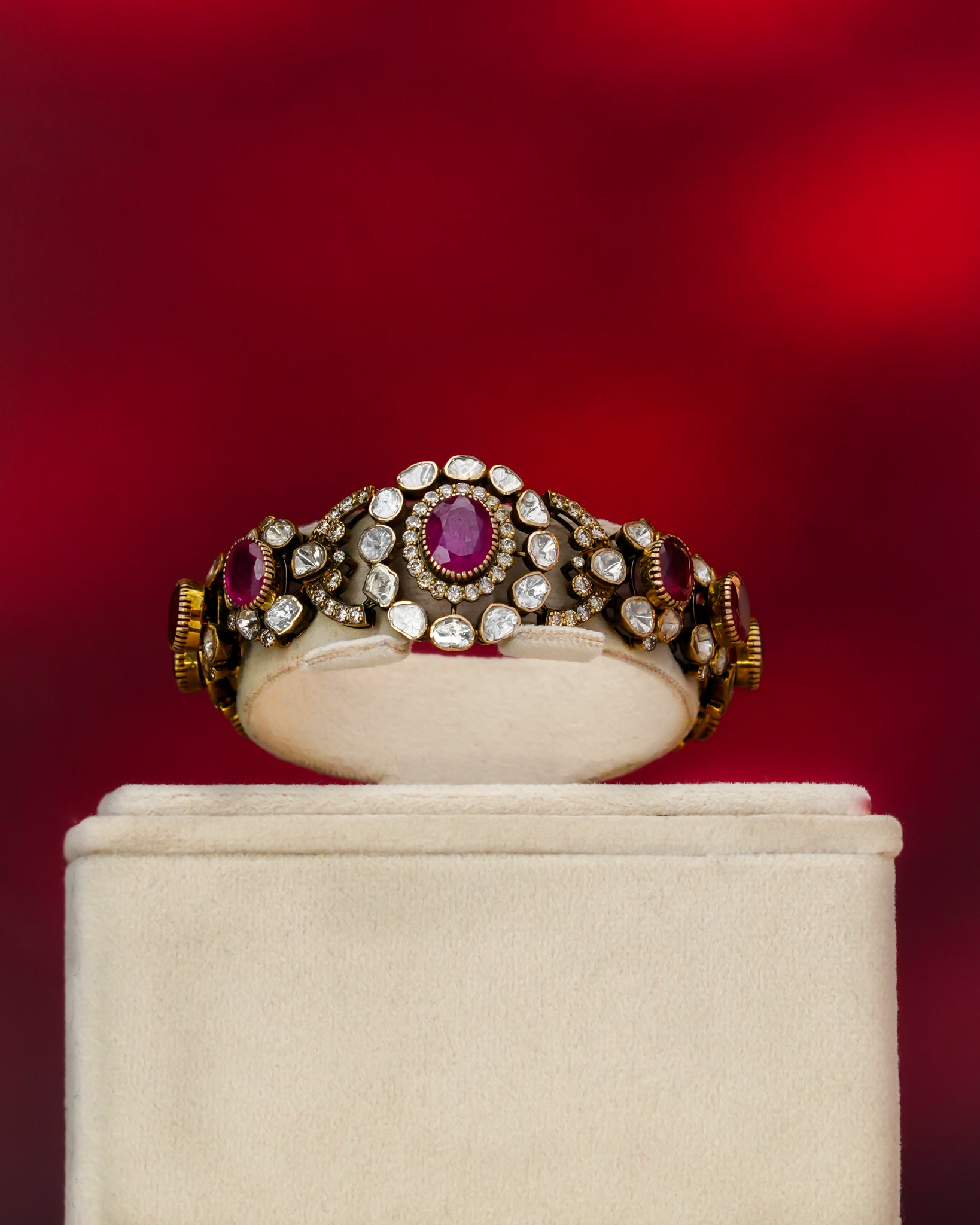 Saida Polki And Diamond Loose Bracelet