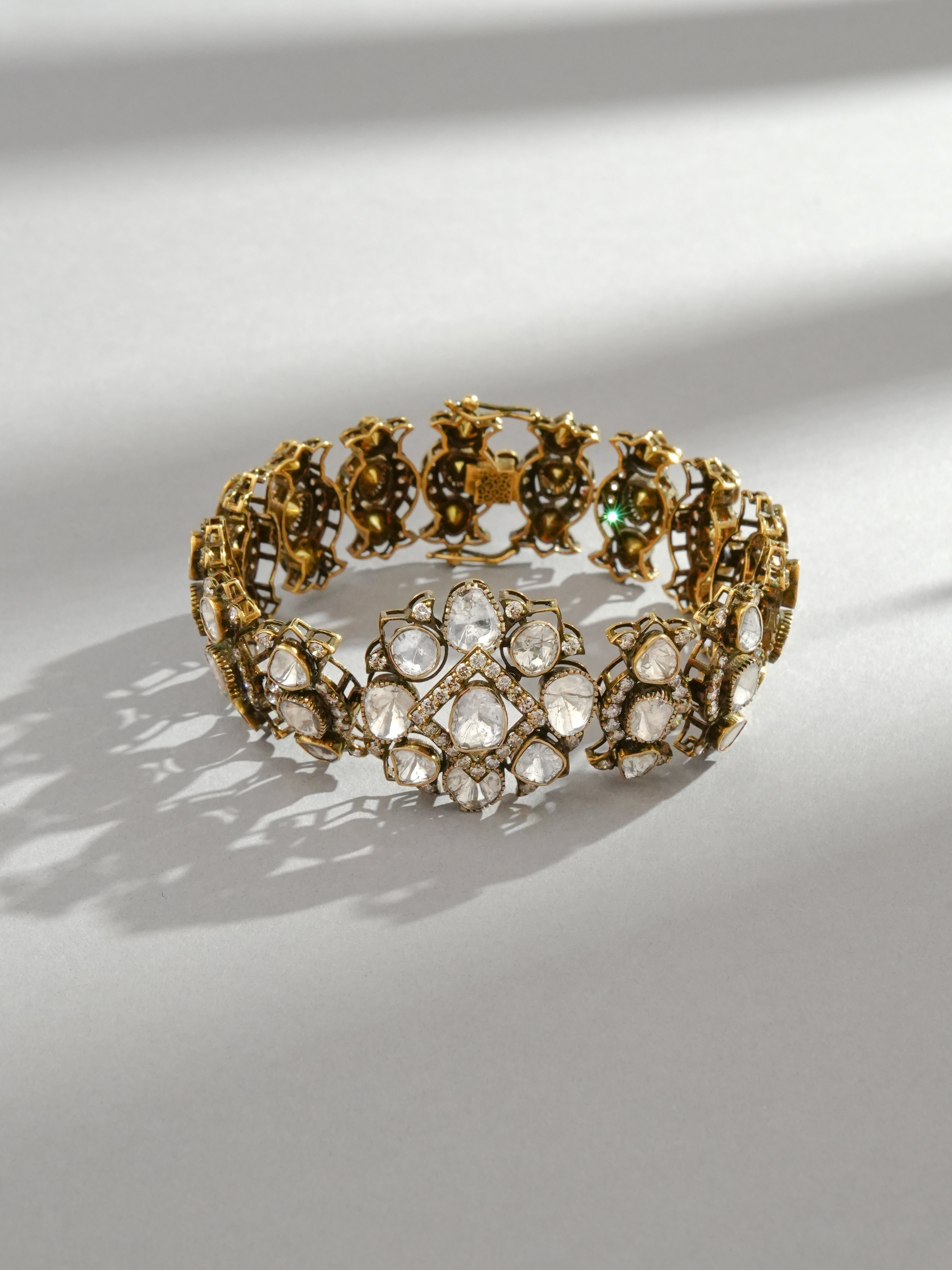 Shanaya Polki And Diamond Loose Bracelet