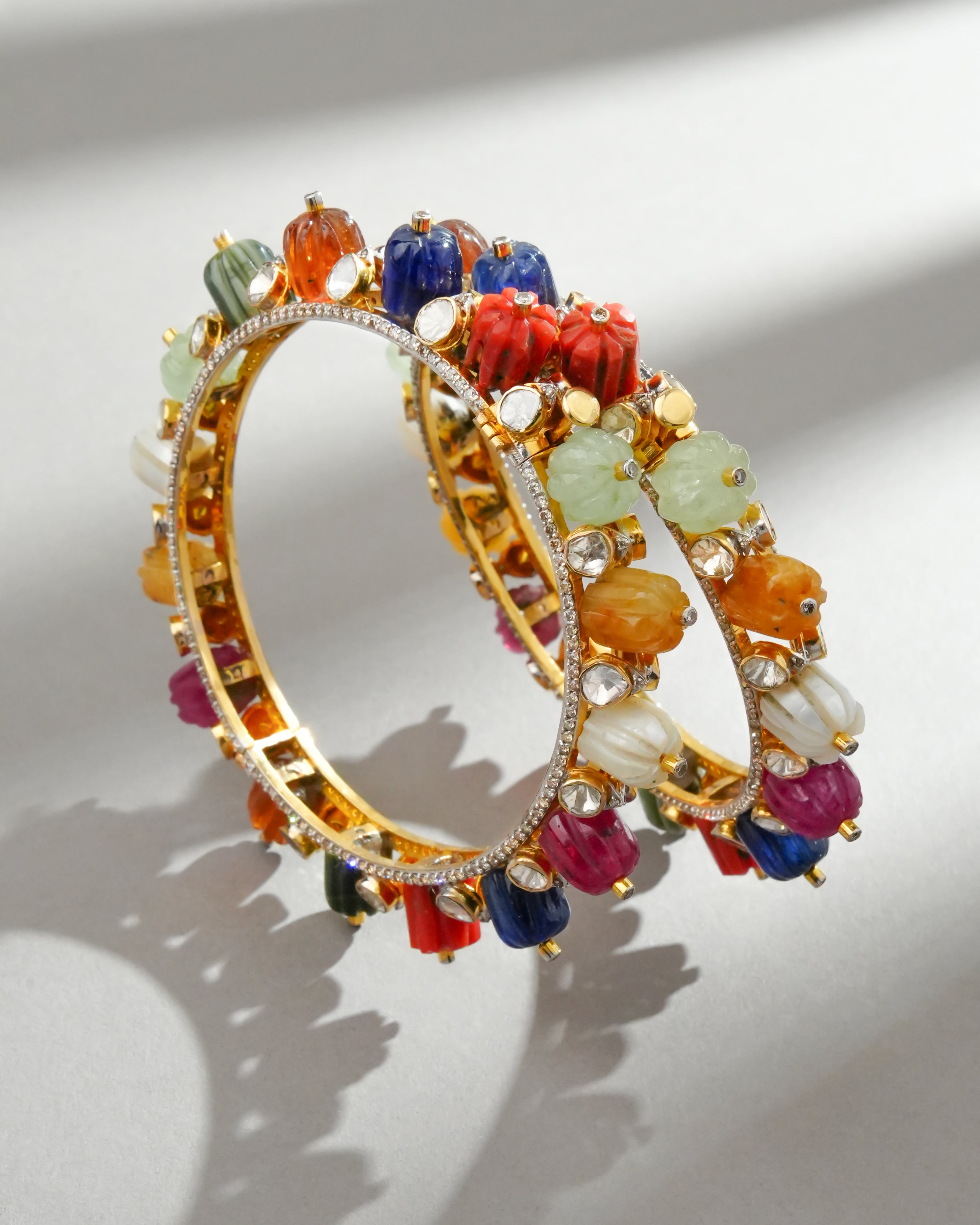 Paula Polki And Diamond Bangle