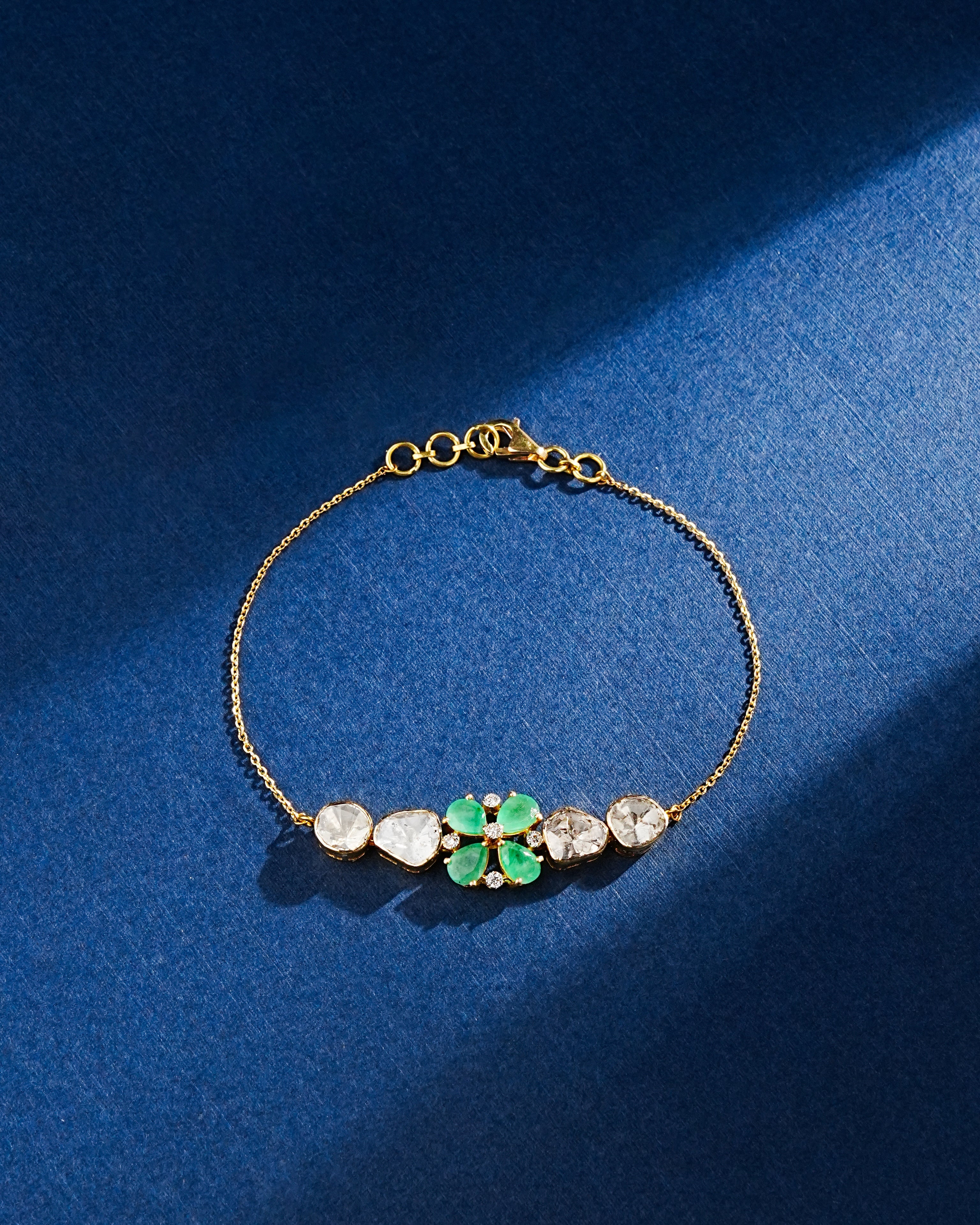 Trina Polki And Diamond Loose Bracelet