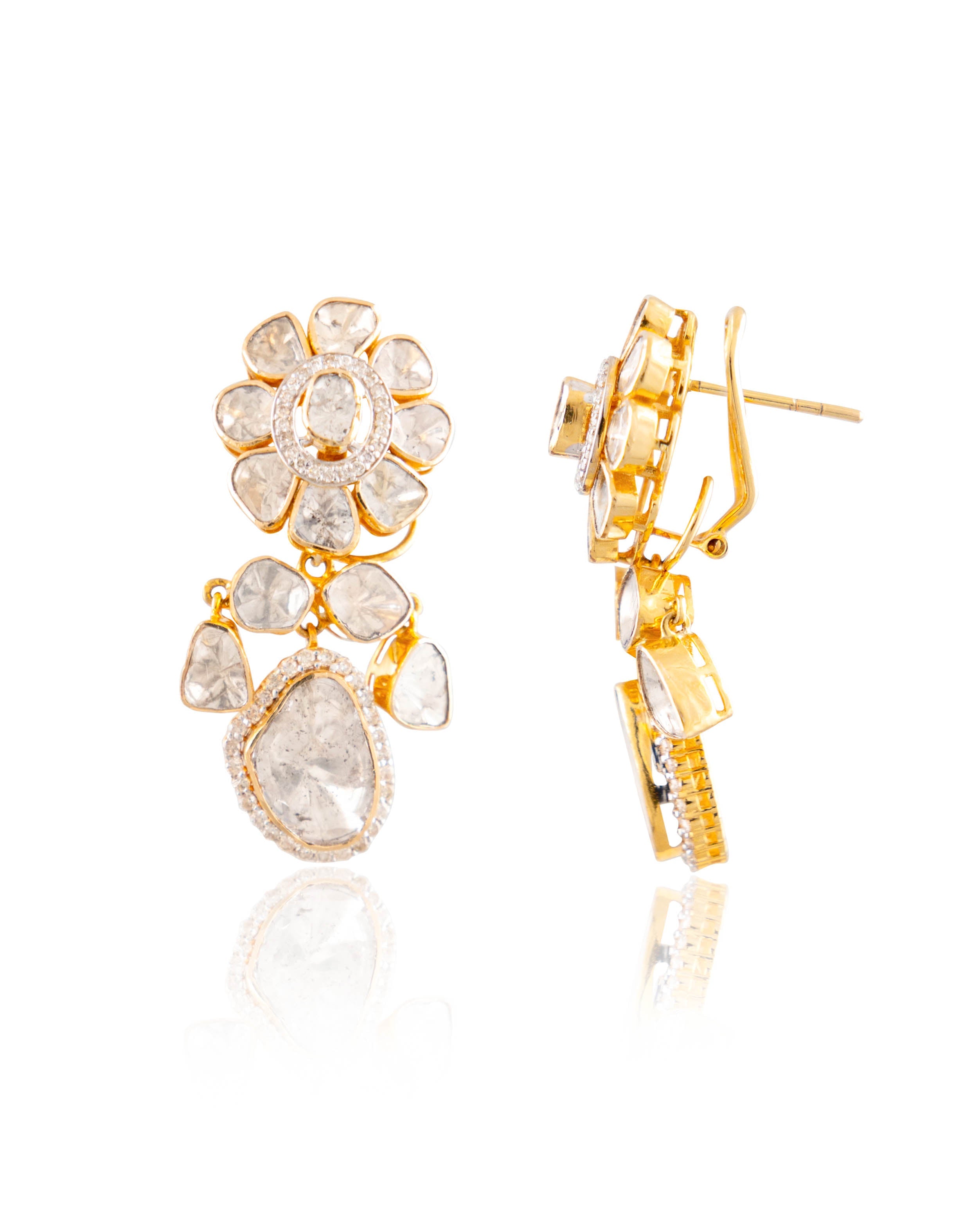 Meenakshi Polki And Diamond Tops