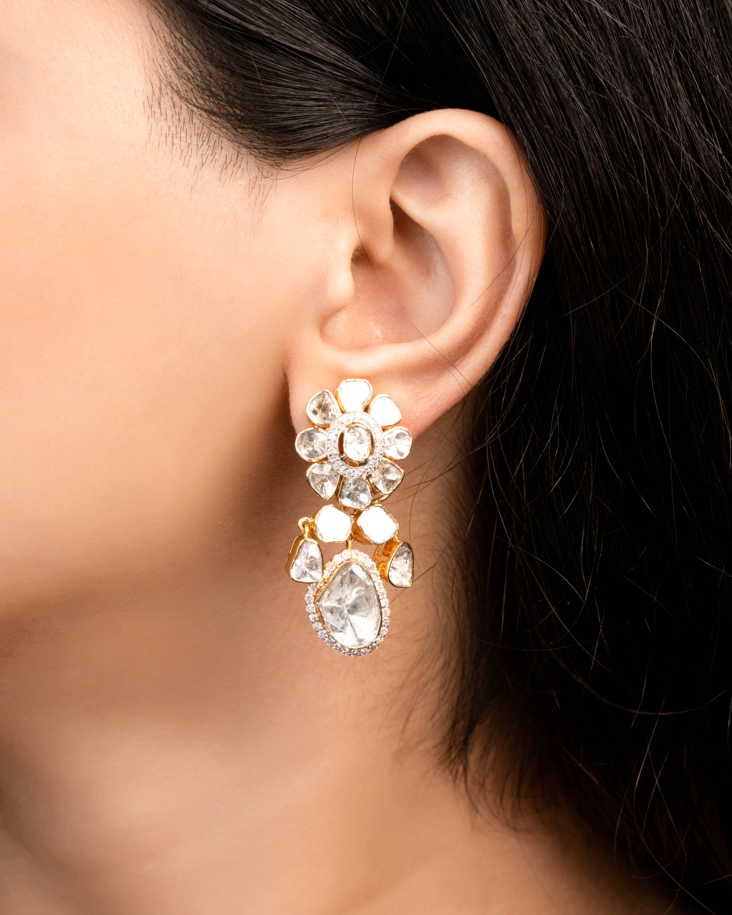 Meenakshi Polki And Diamond Tops