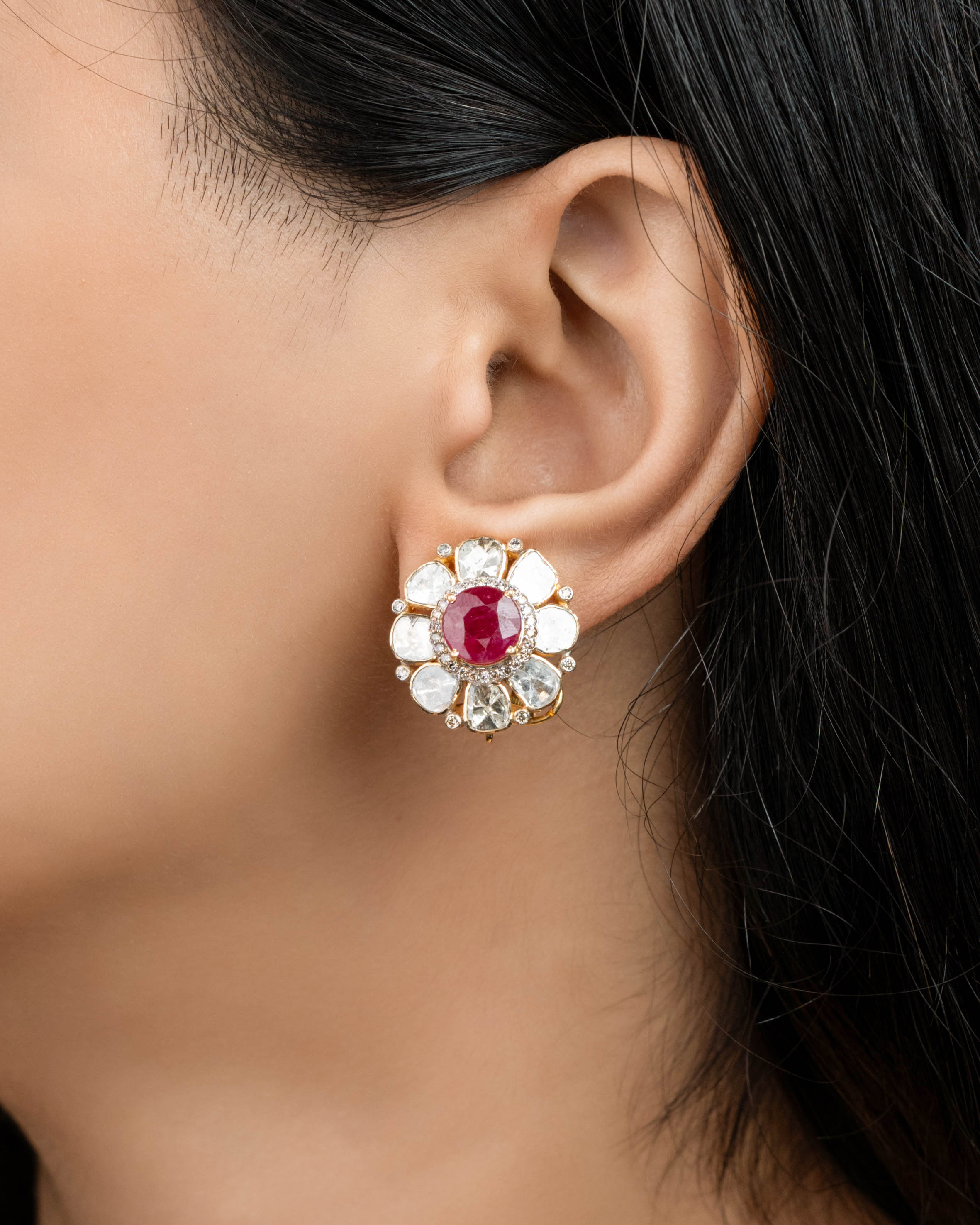 Anshula Polki And Diamond Tops