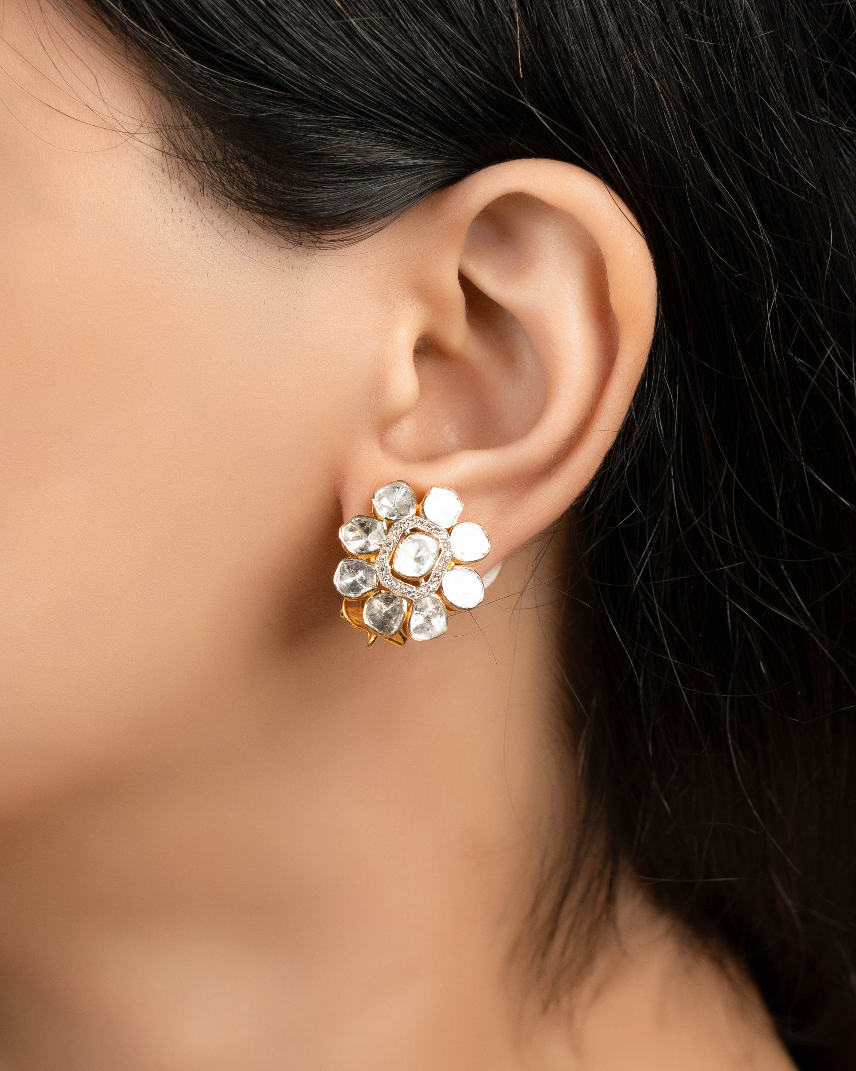 Aradhnya Polki And Diamond Tops