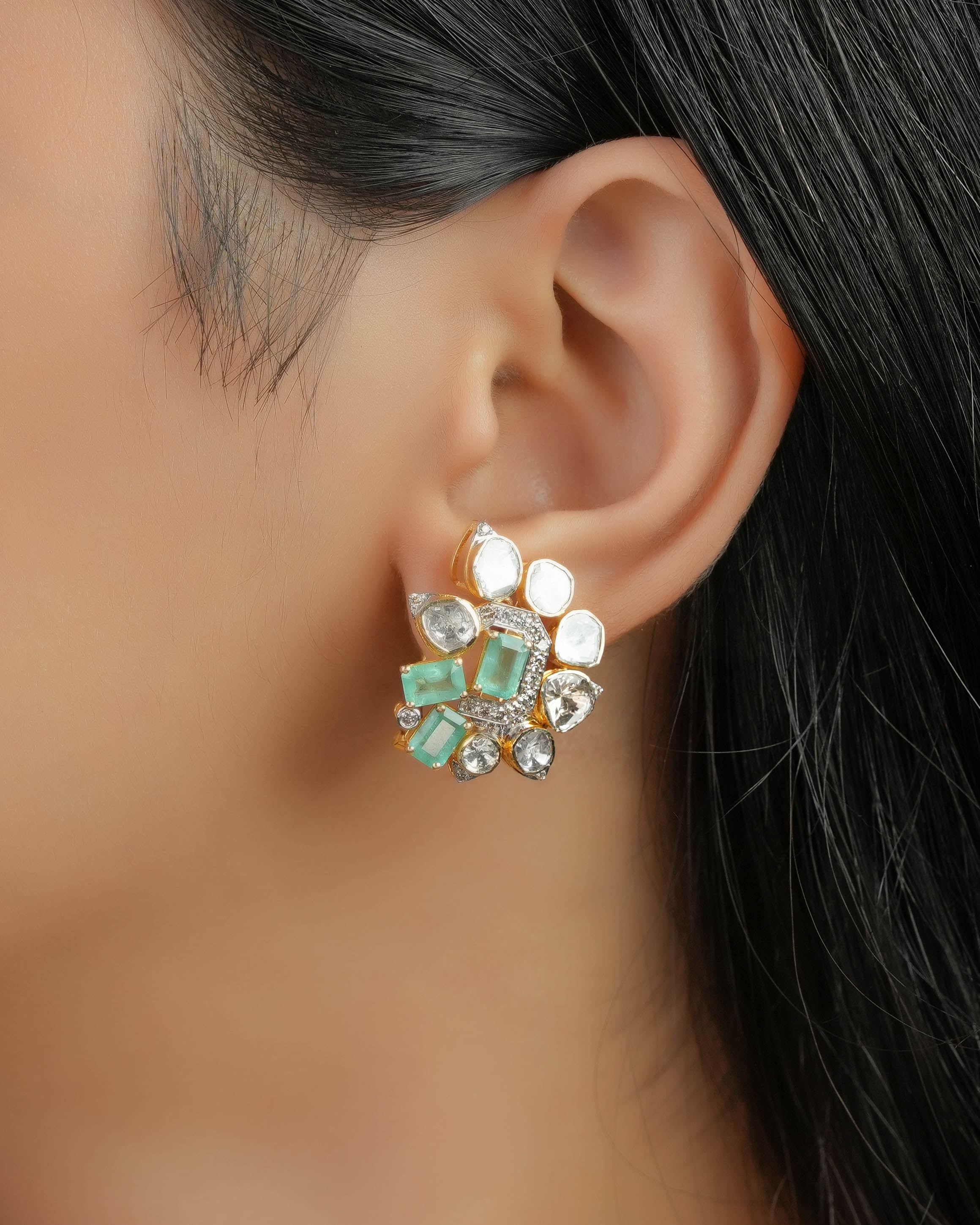 Raina Polki And Diamond Tops