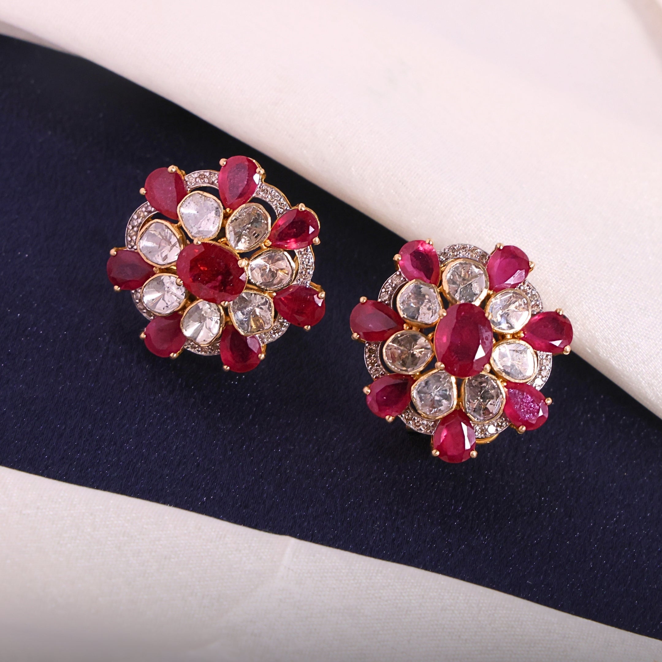 Vanshika Polki And Diamond Tops