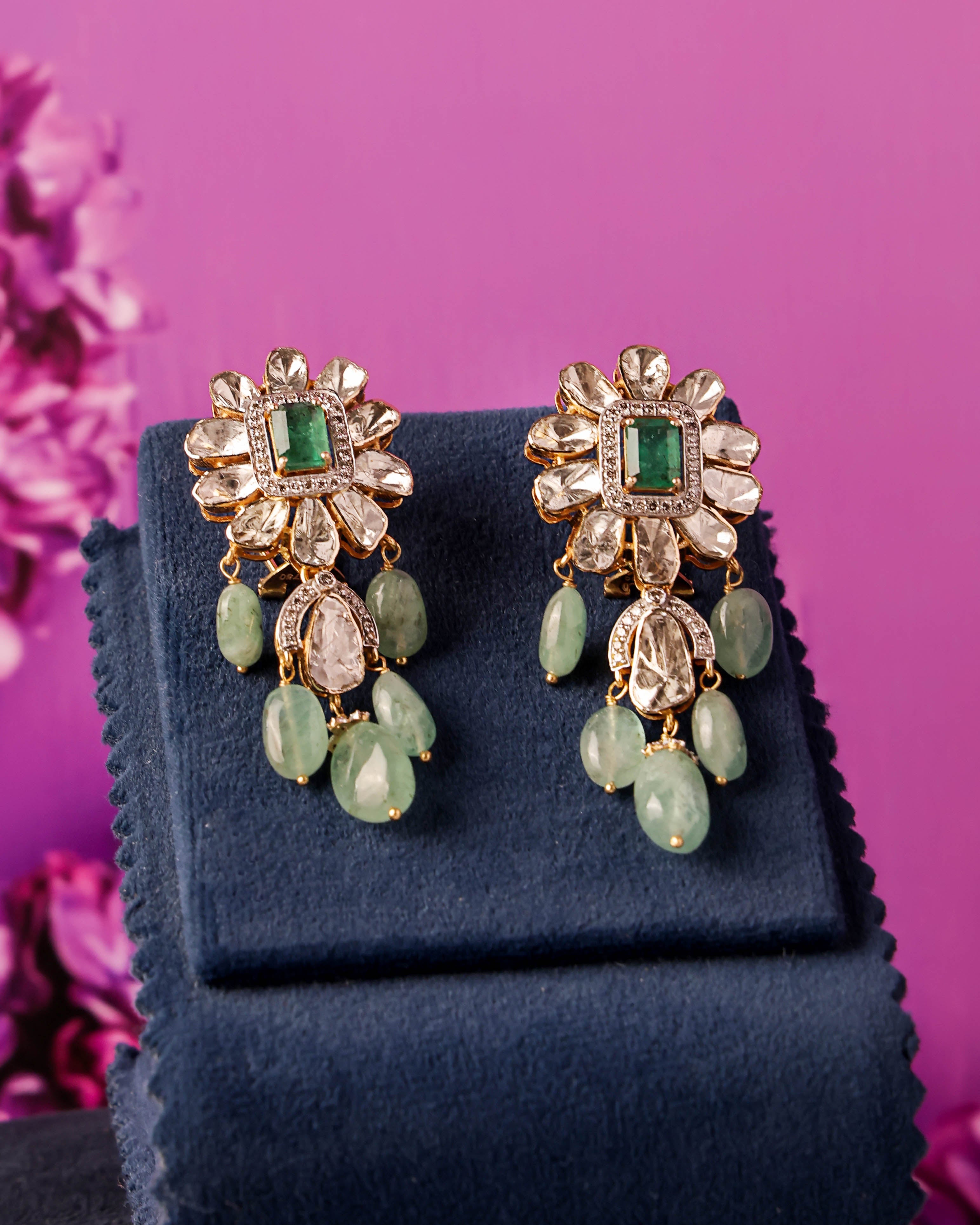 Vrinda Polki And Diamond Tops