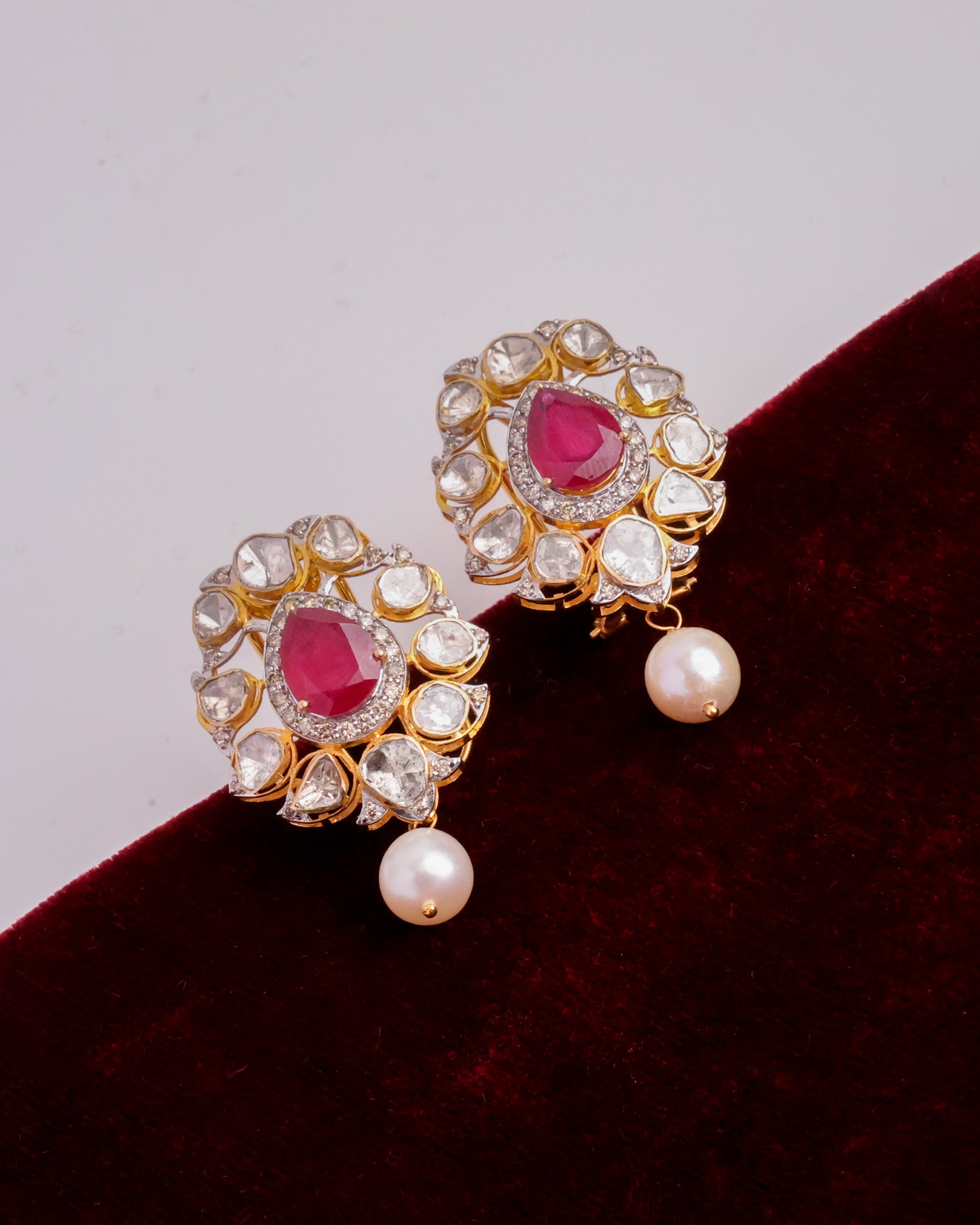 Aadwidha Polki And Diamond Tops