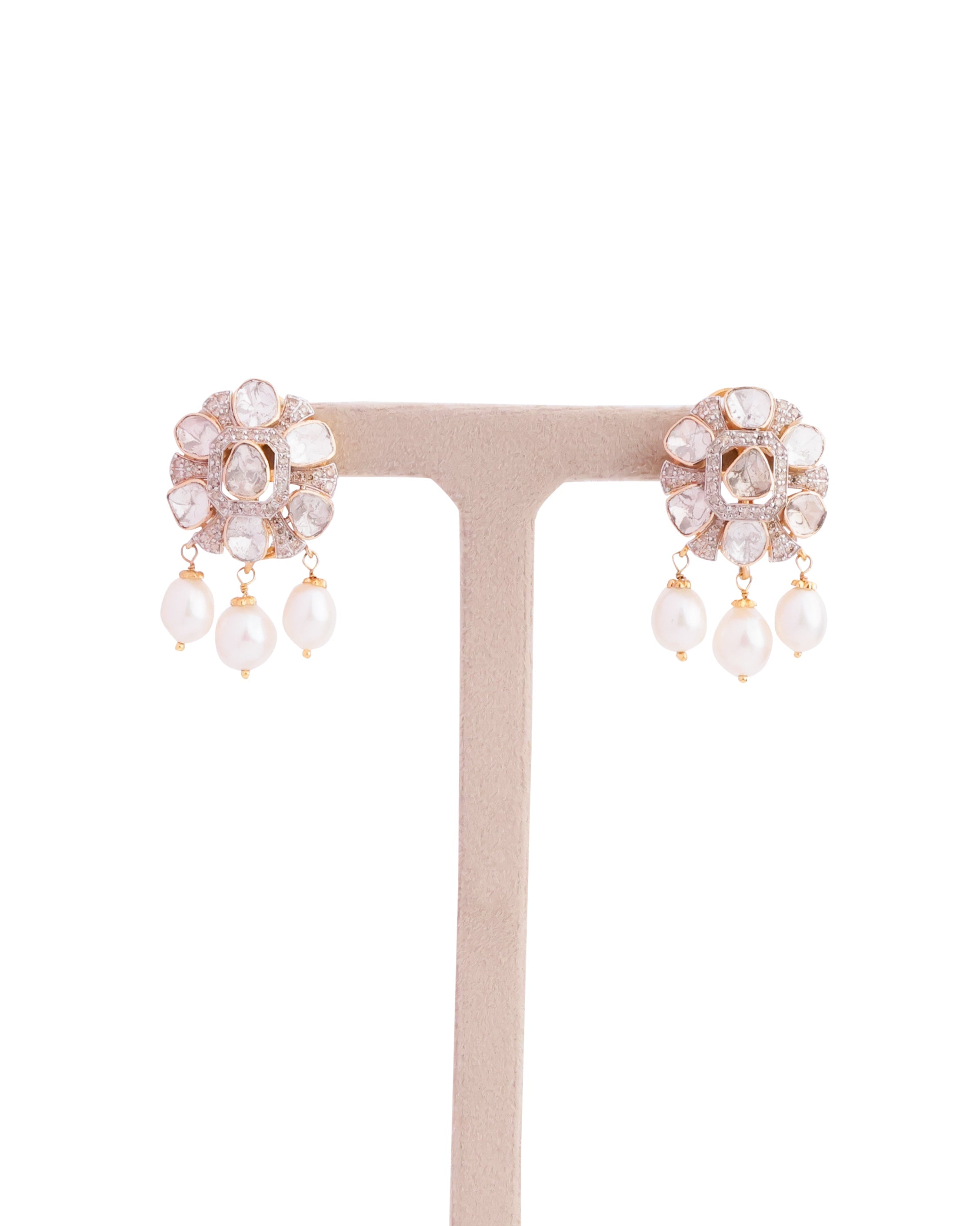 Alka Polki And Diamond Tops