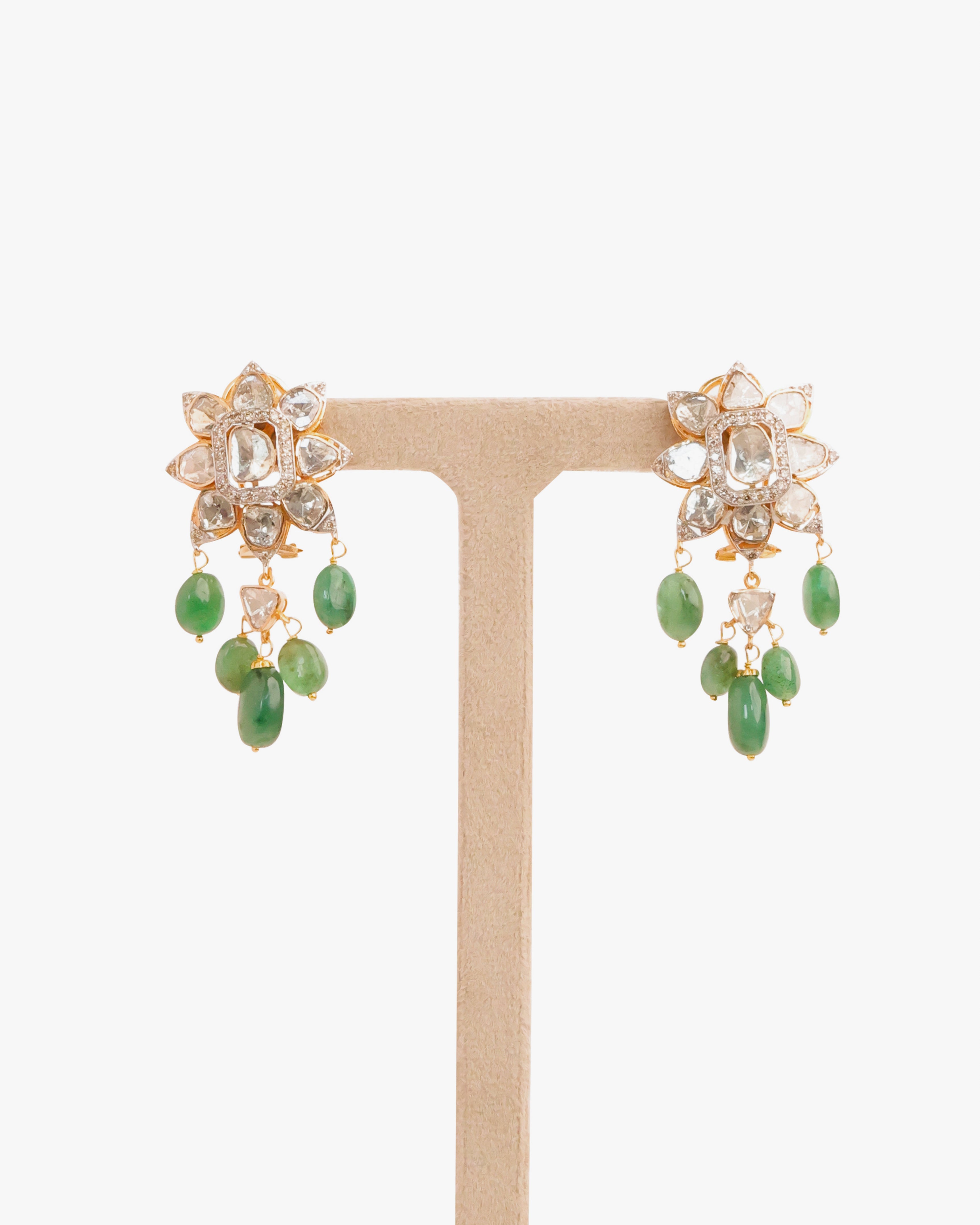 Nehya Polki And Diamond Tops