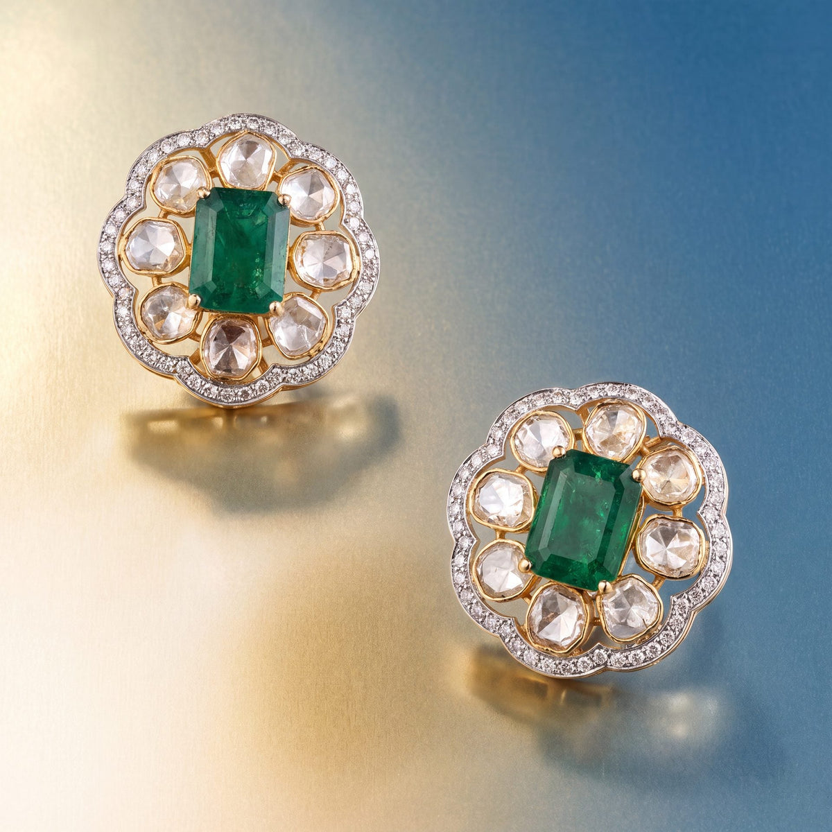 Kashmira Polki And Diamond Tops