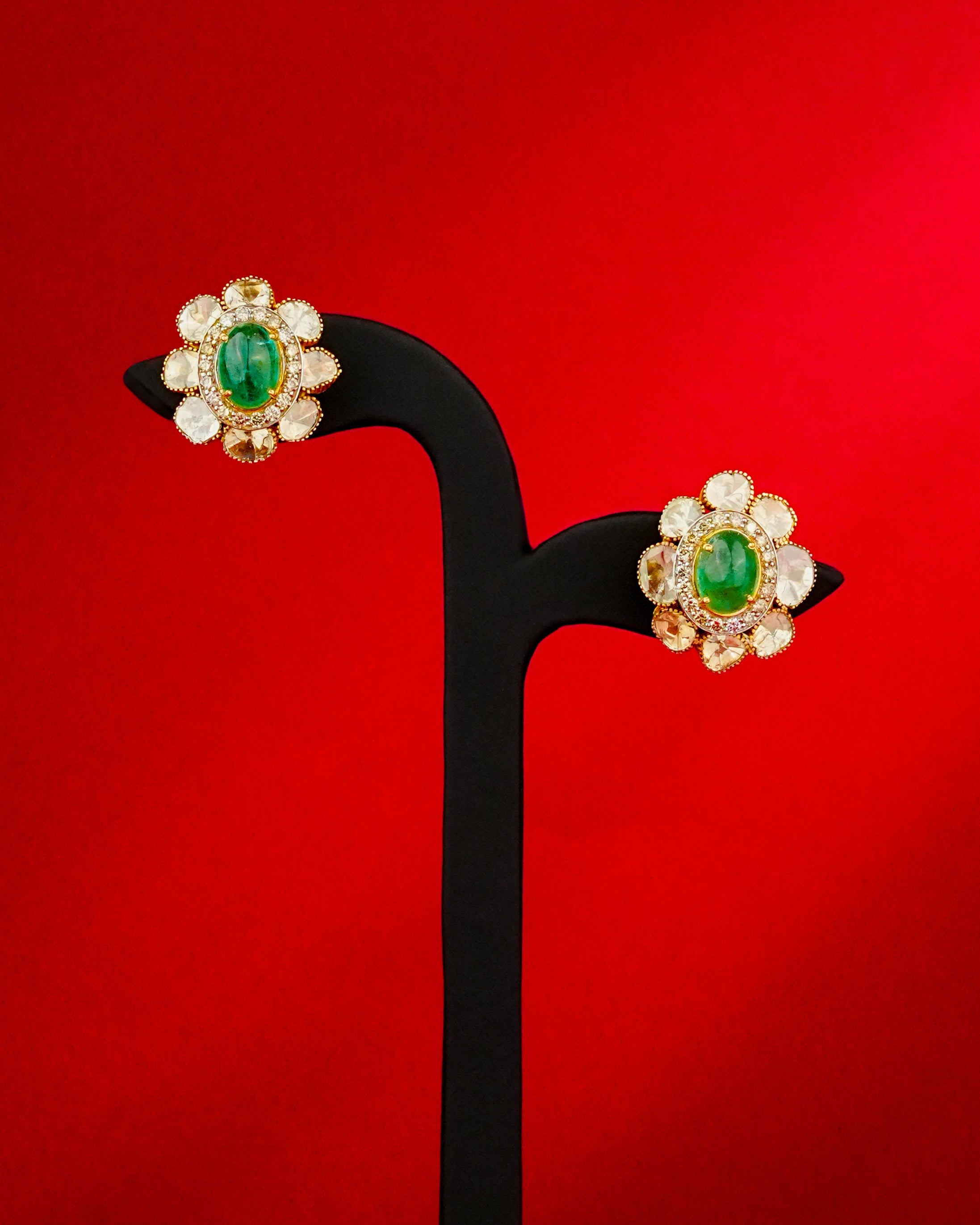 Jeena Polki And Diamond Tops