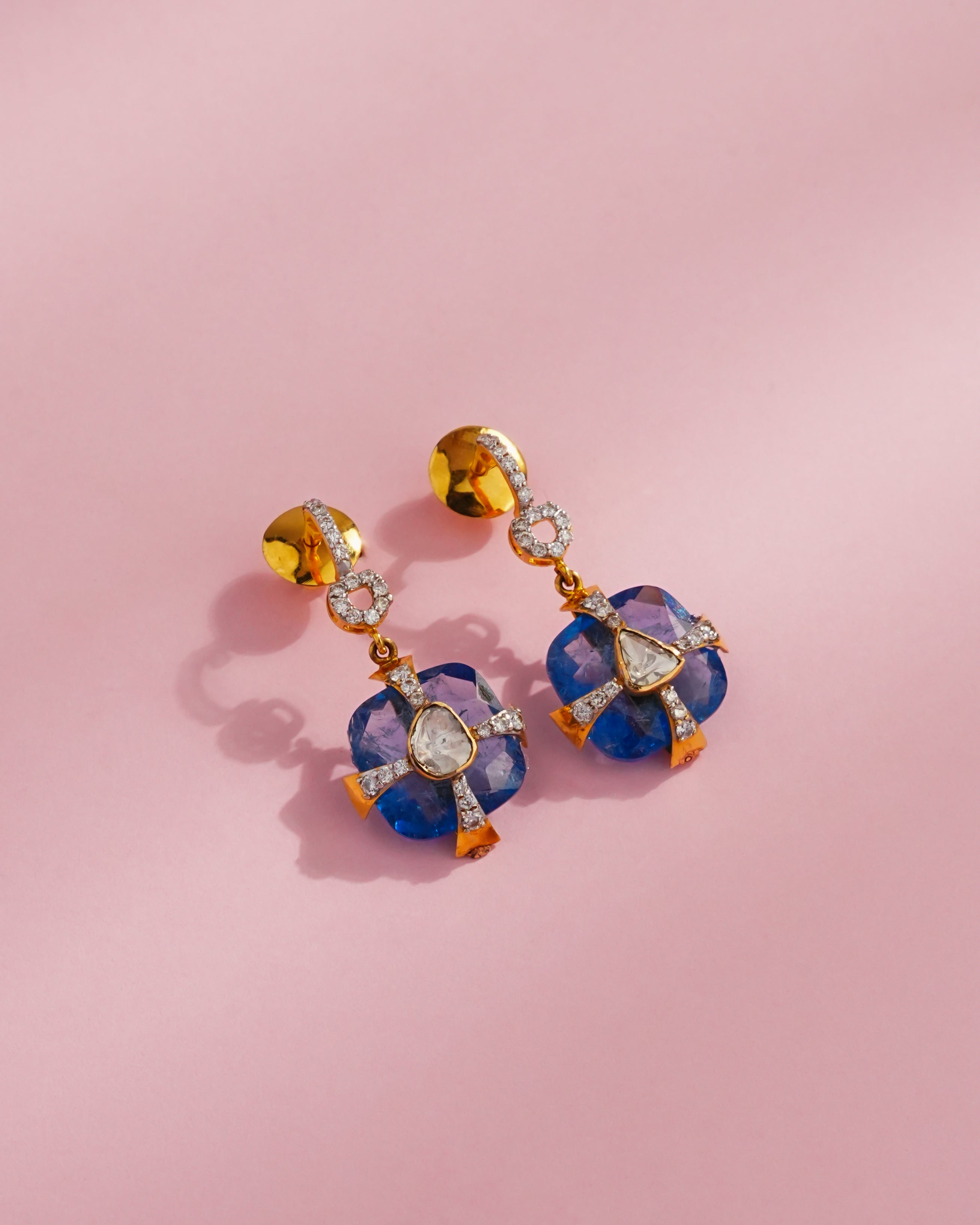 Mohita Polki And Diamond Hoops