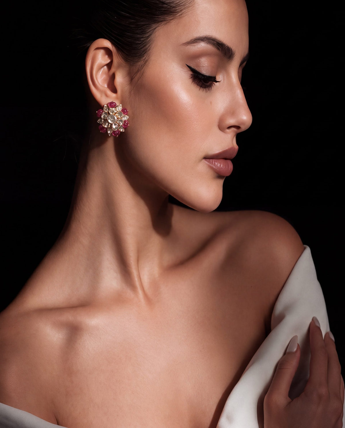 Eshvi Polki And Diamond Tops