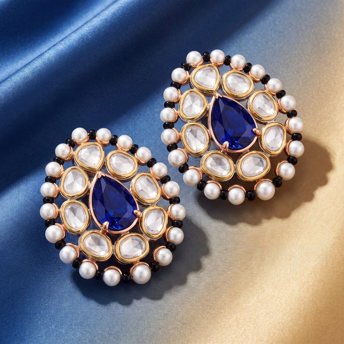 Eshvika Polki And Diamond Tops