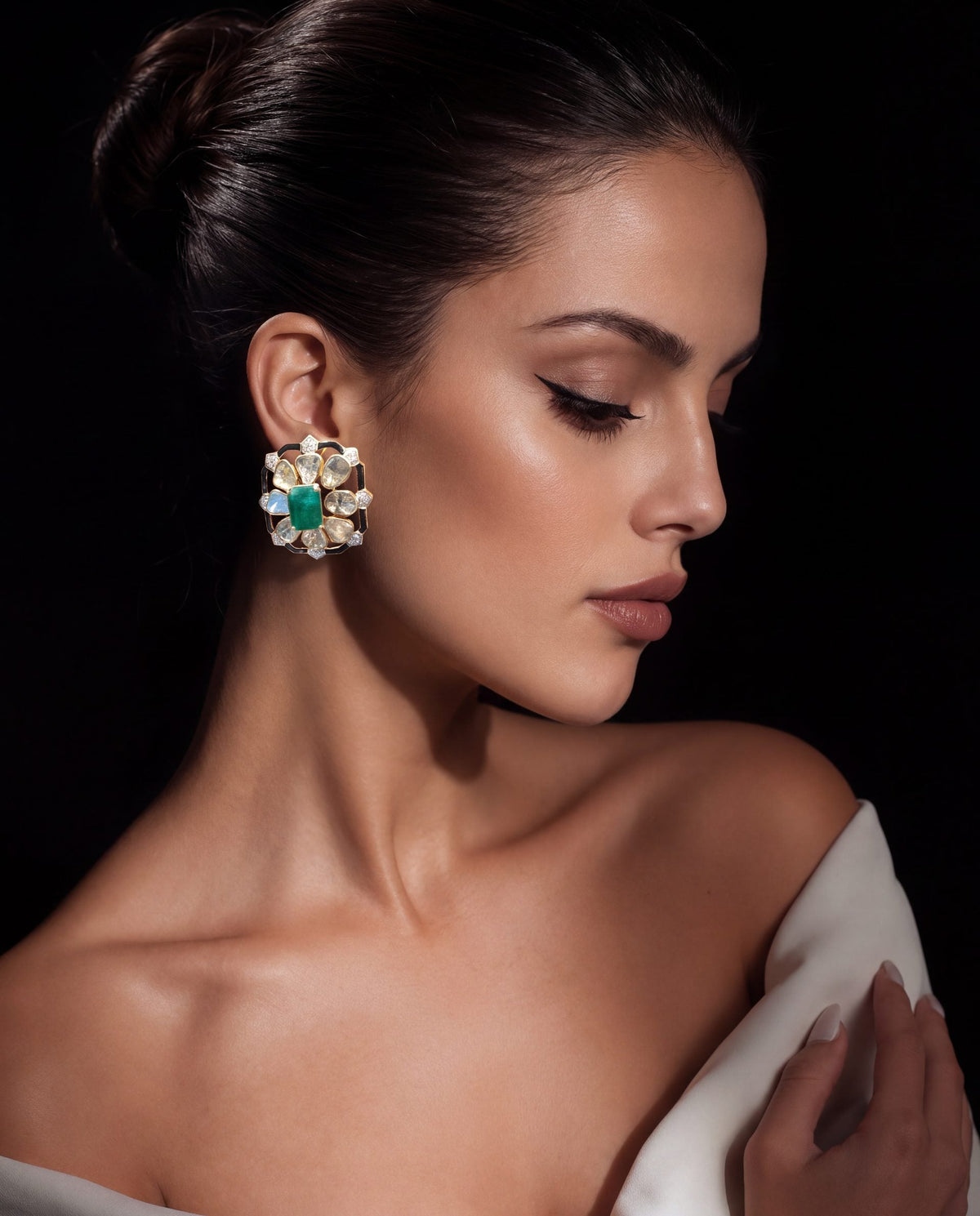 Evira Polki And Diamond Tops