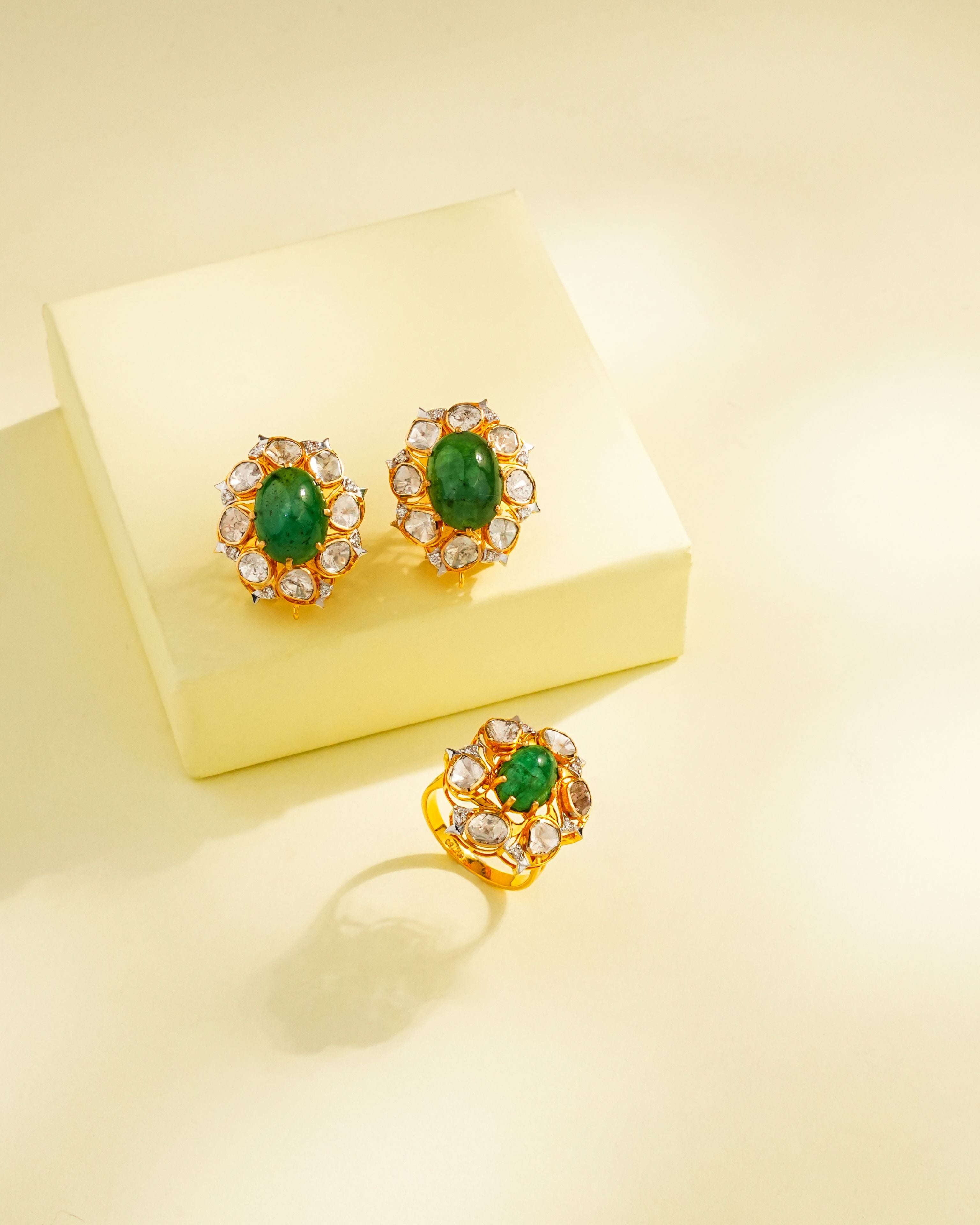 Nina Polki And Diamond Ring