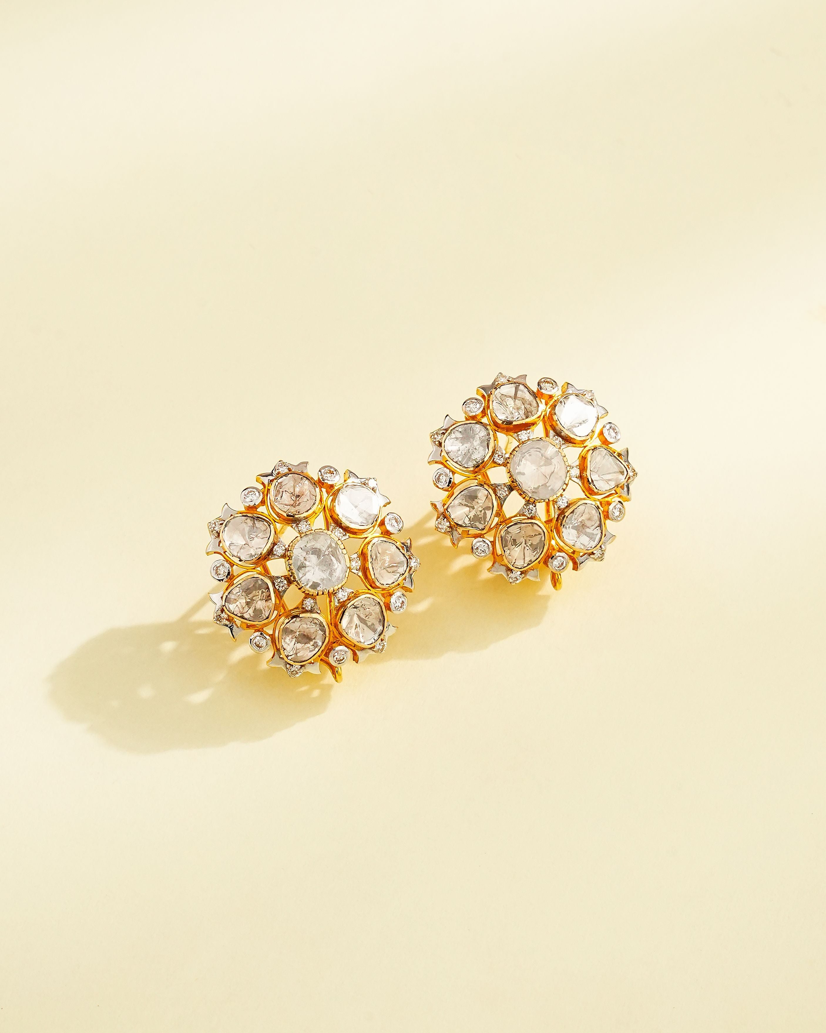 Lavanya Polki And Diamond Tops