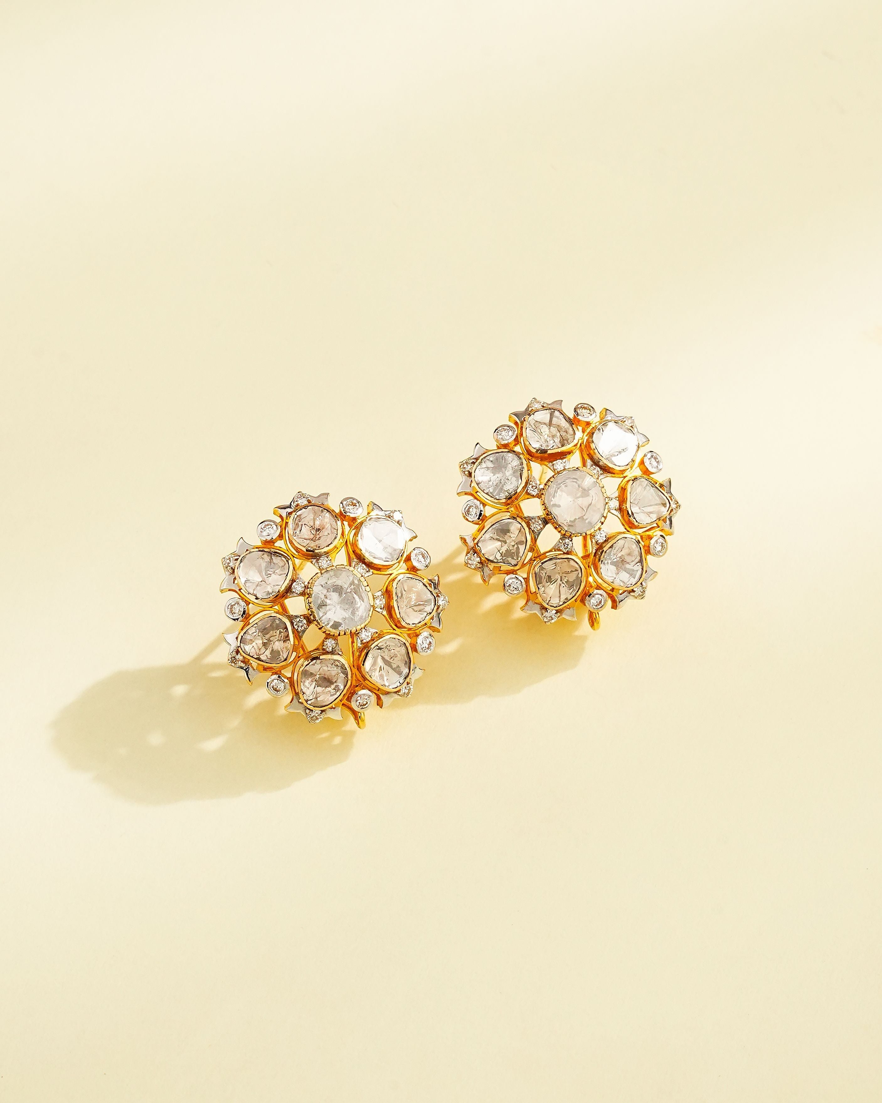 Lavanya Polki And Diamond Tops