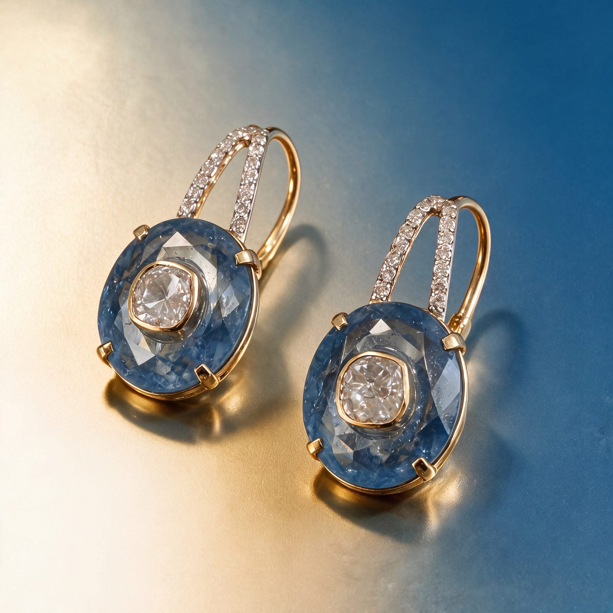 Daya Polki And Diamond Hoops