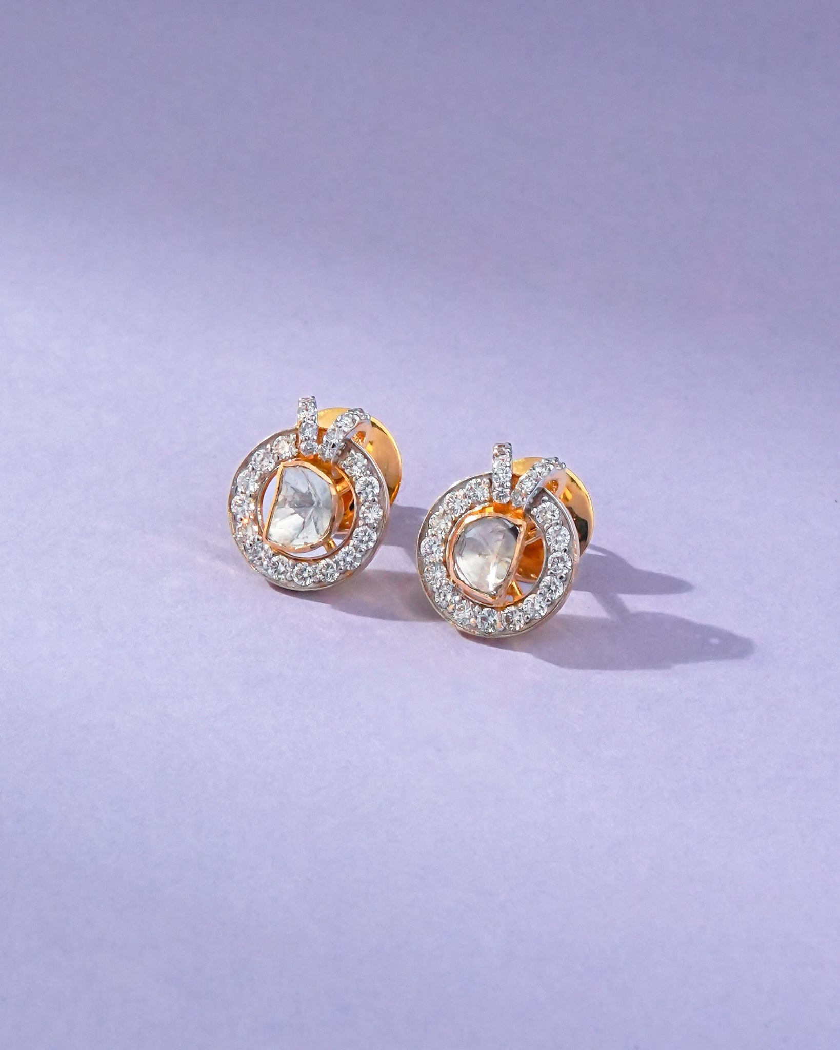 Kaira Polki And Diamond Hoops