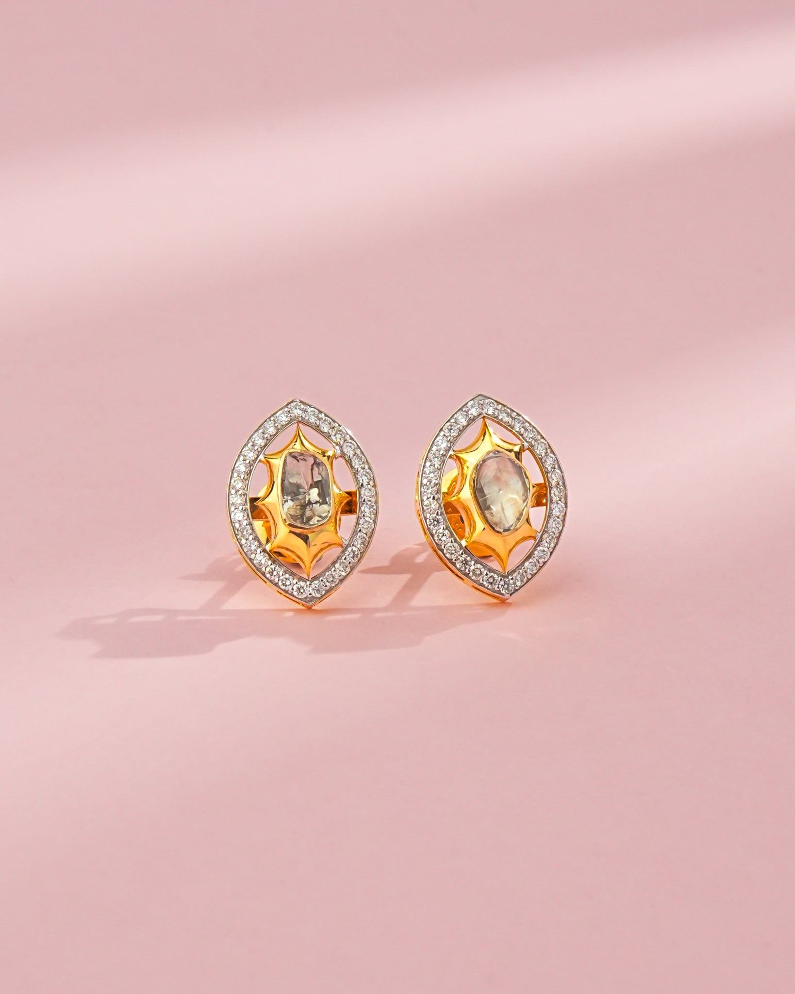 Naira Polki And Diamond Tops