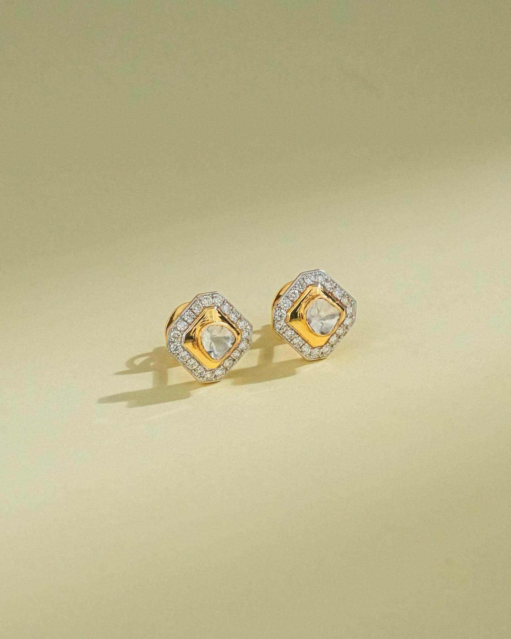 Mia Polki And Diamond Hoops
