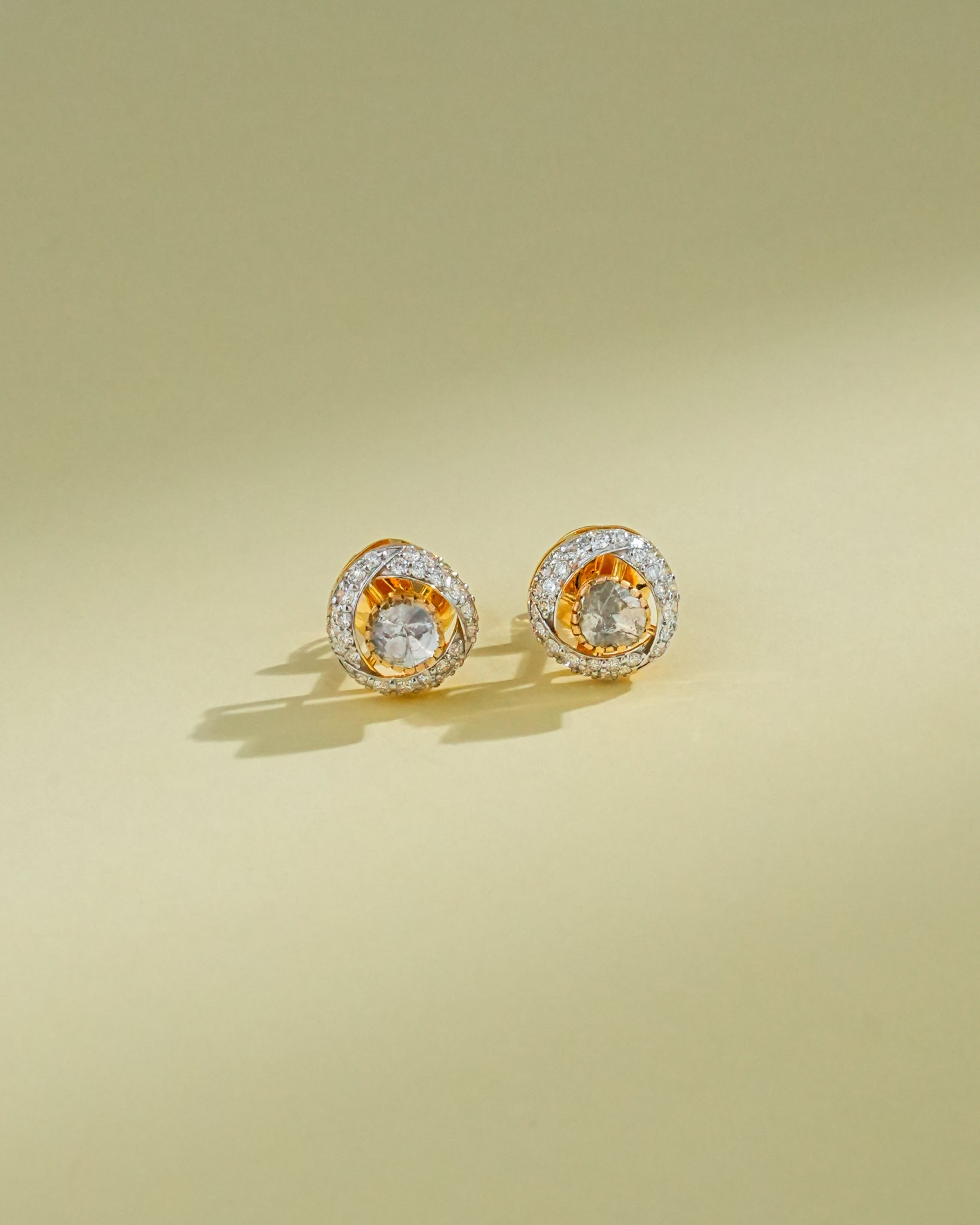Ella Polki And Diamond Hoops
