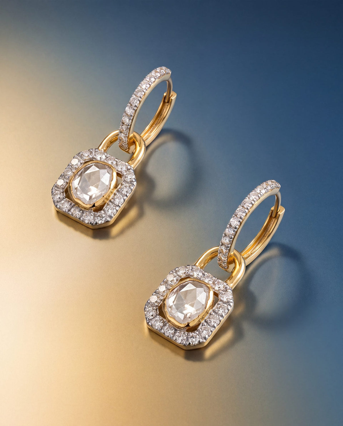 Camila Polki And Diamond Hoops