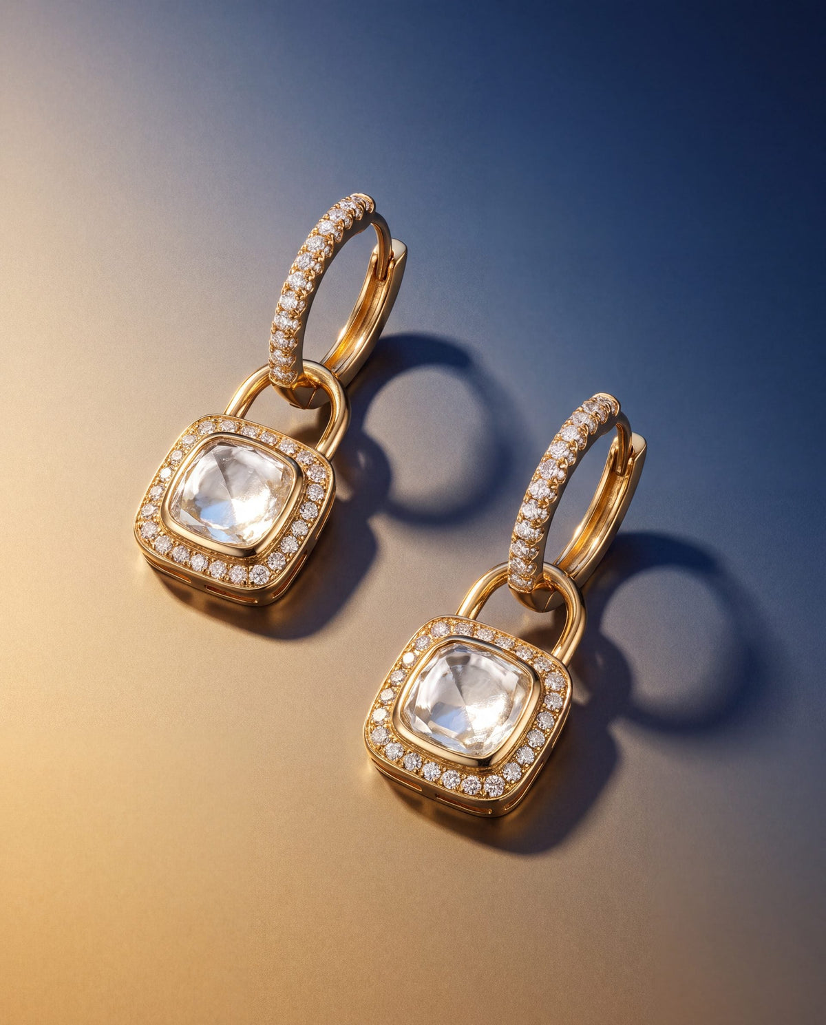 Camila Polki And Diamond Hoops