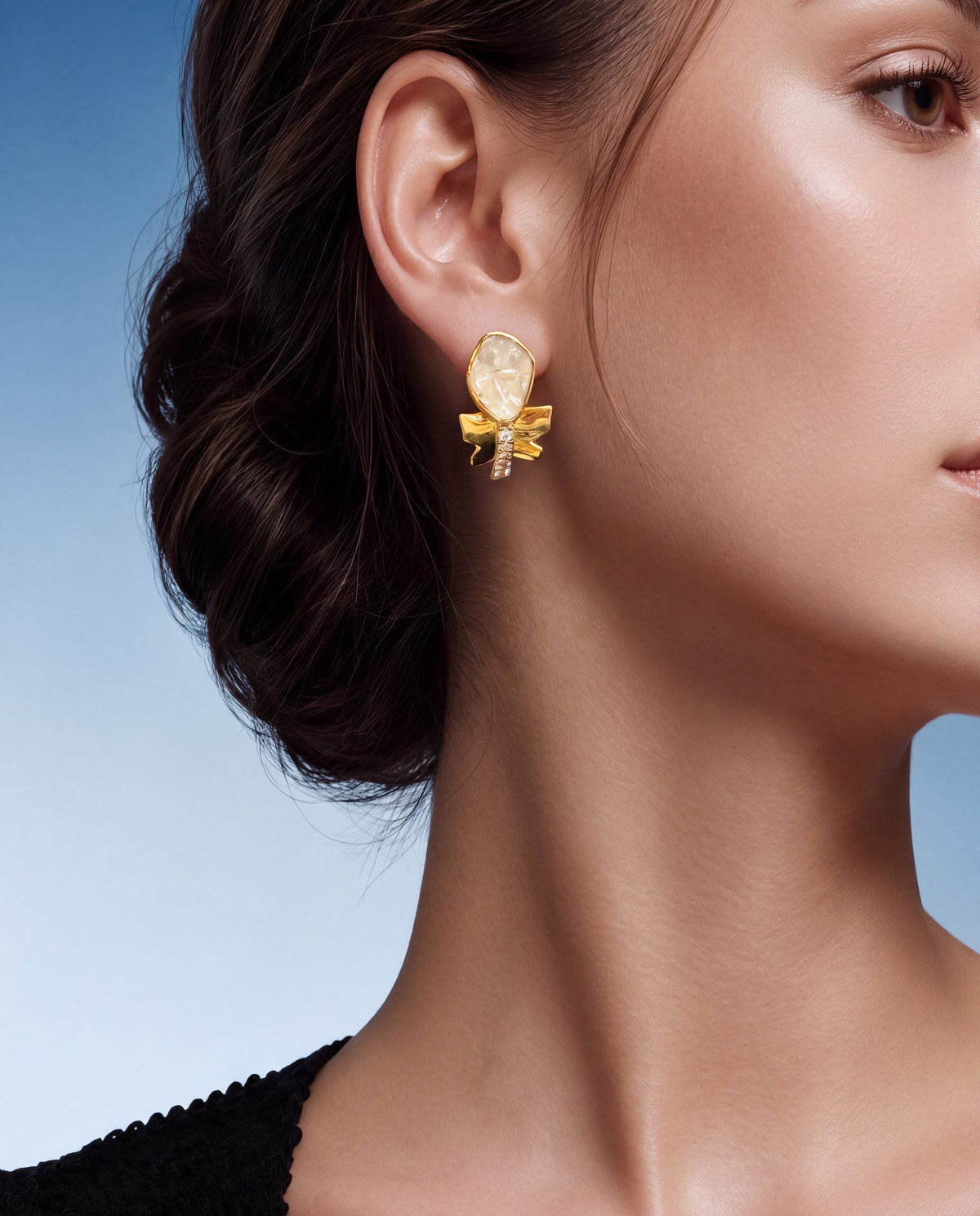 Zoe Polki And Diamond Hoops
