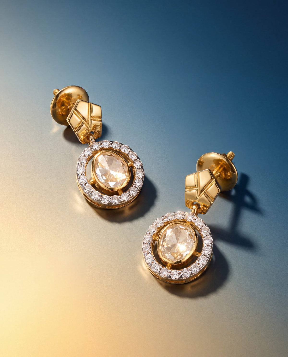 Keshvi Polki And Diamond Tops