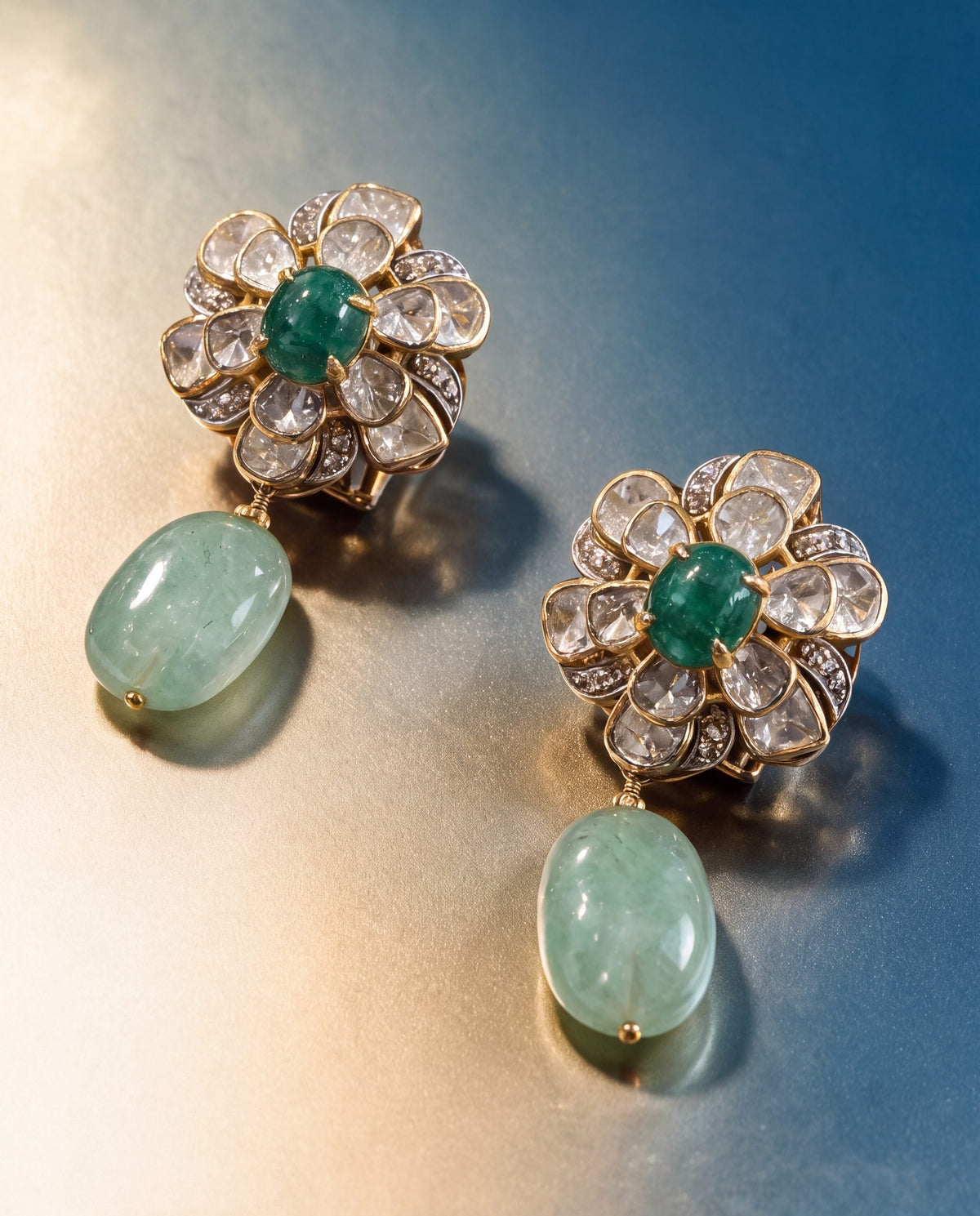 Naina Polki And Diamond Tops