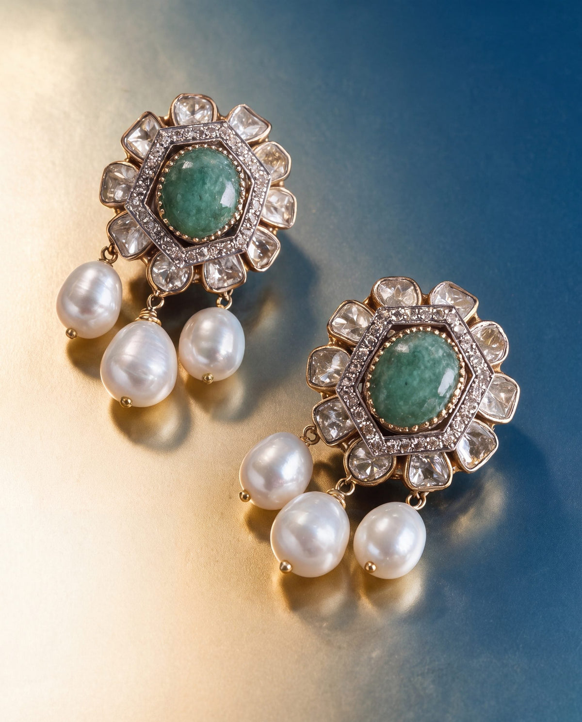 Misha Polki And Diamond Tops