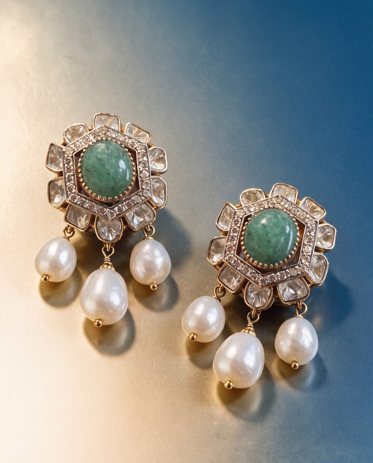 Misha Polki And Diamond Tops
