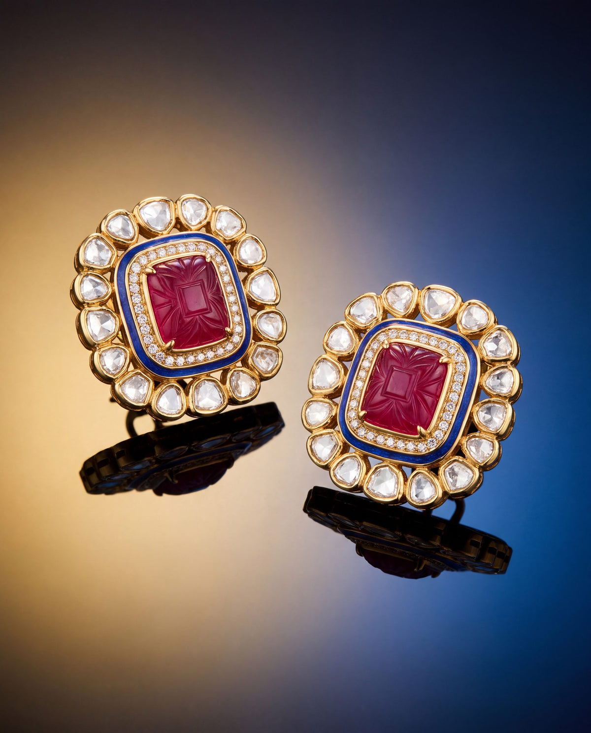 Aaradhiya Polki And Diamond Tops
