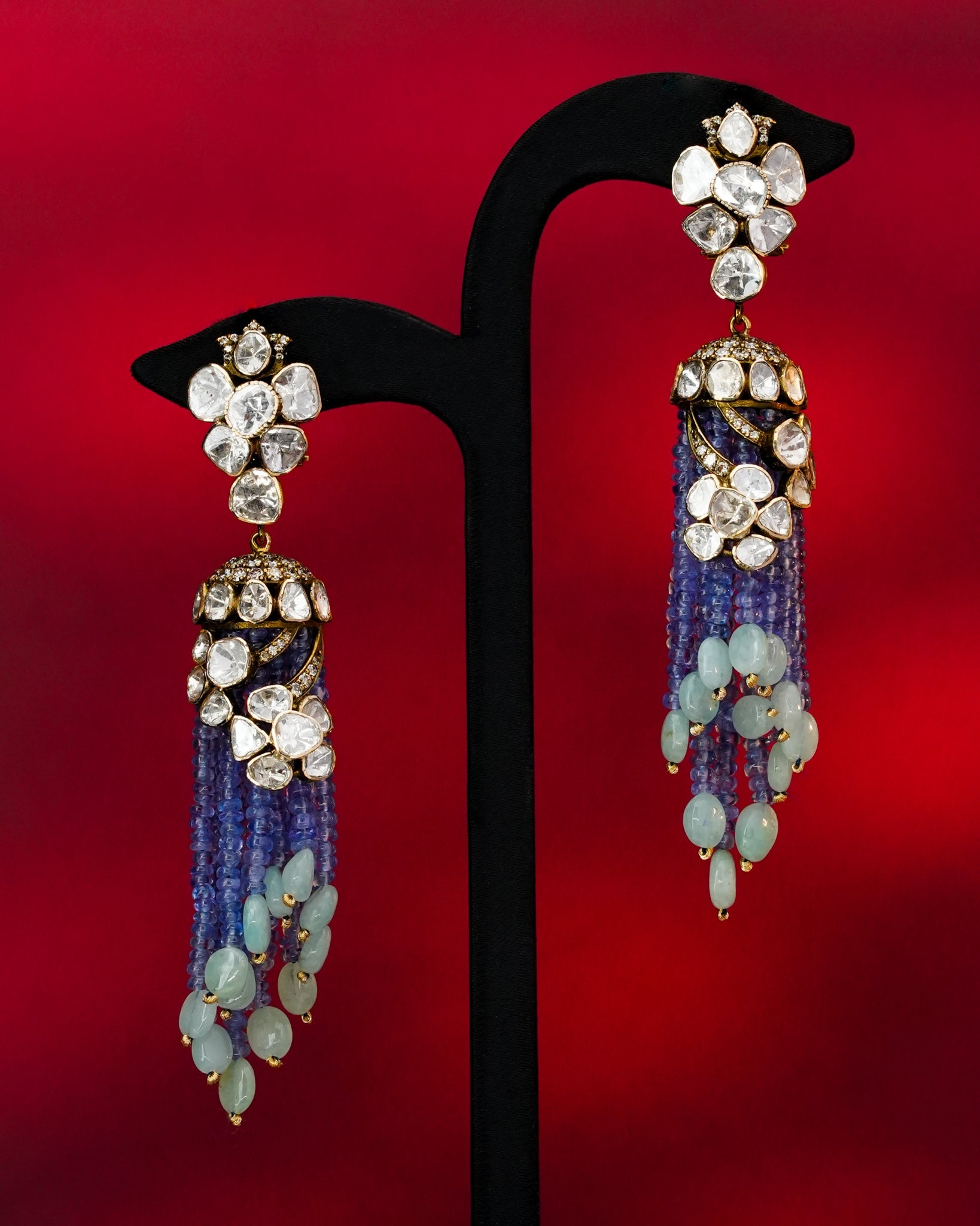 Saumya Polki And Diamond Jhumkas