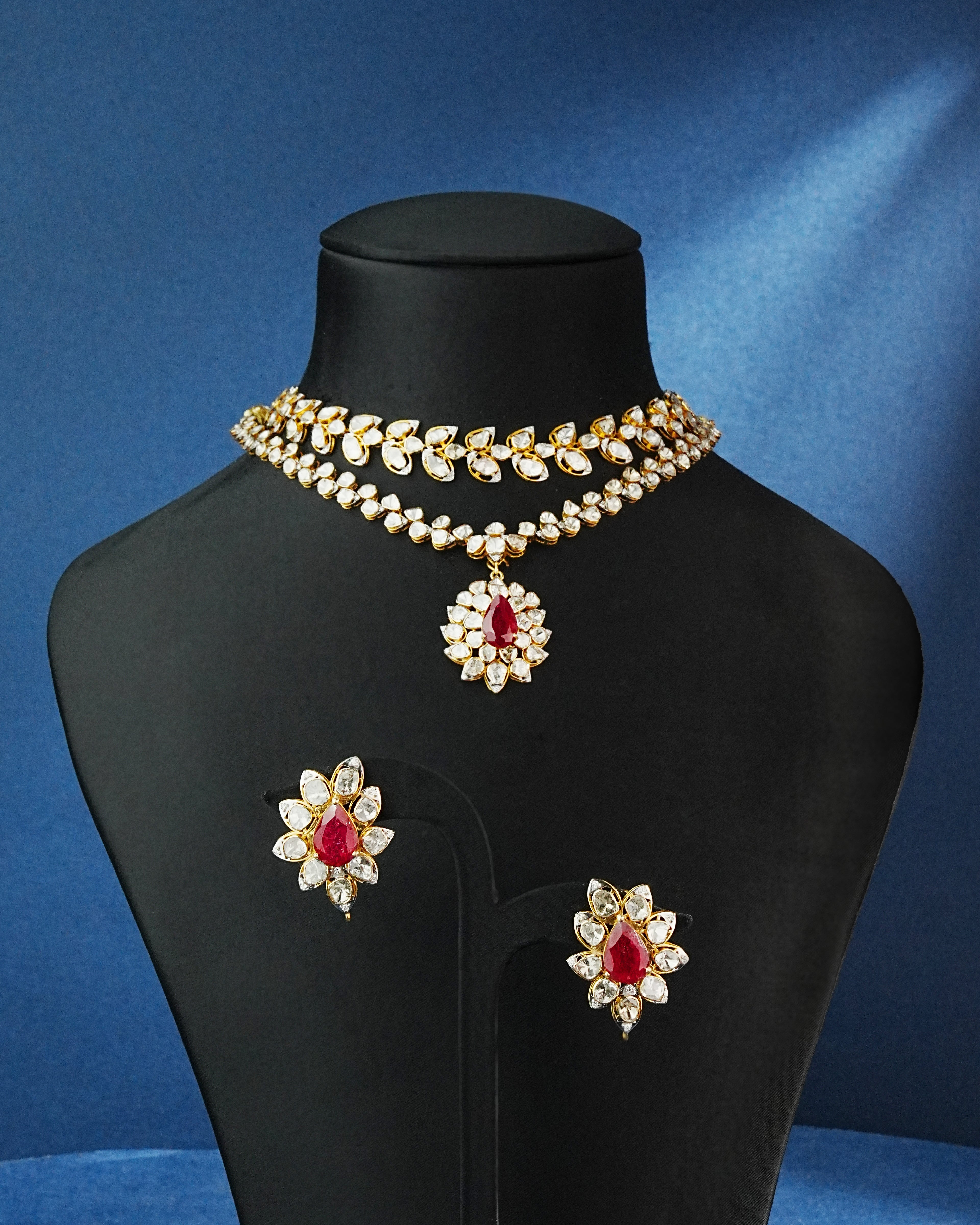 Zivra Polki And Diamond Necklace