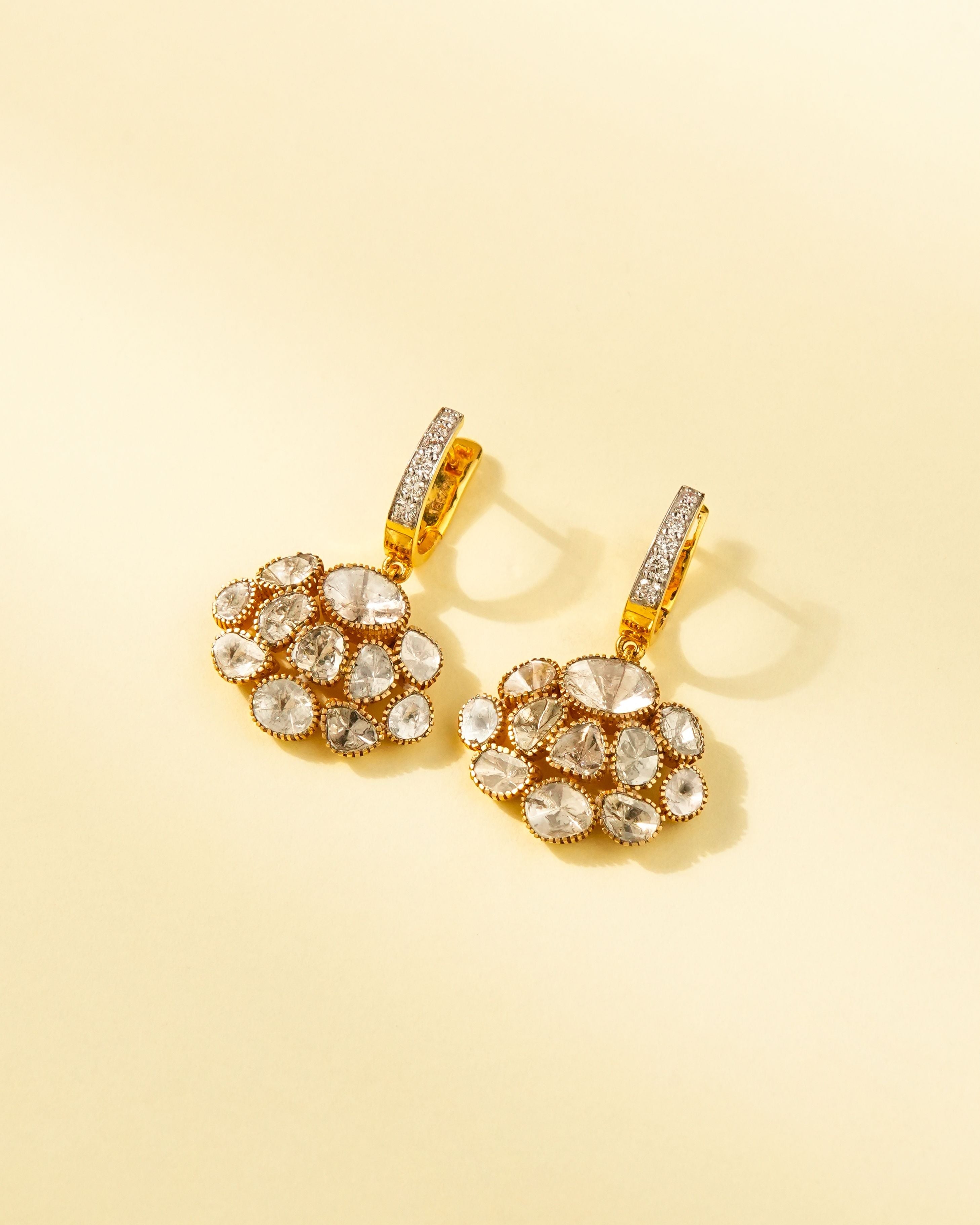 Anika Polki And Diamond Hoops