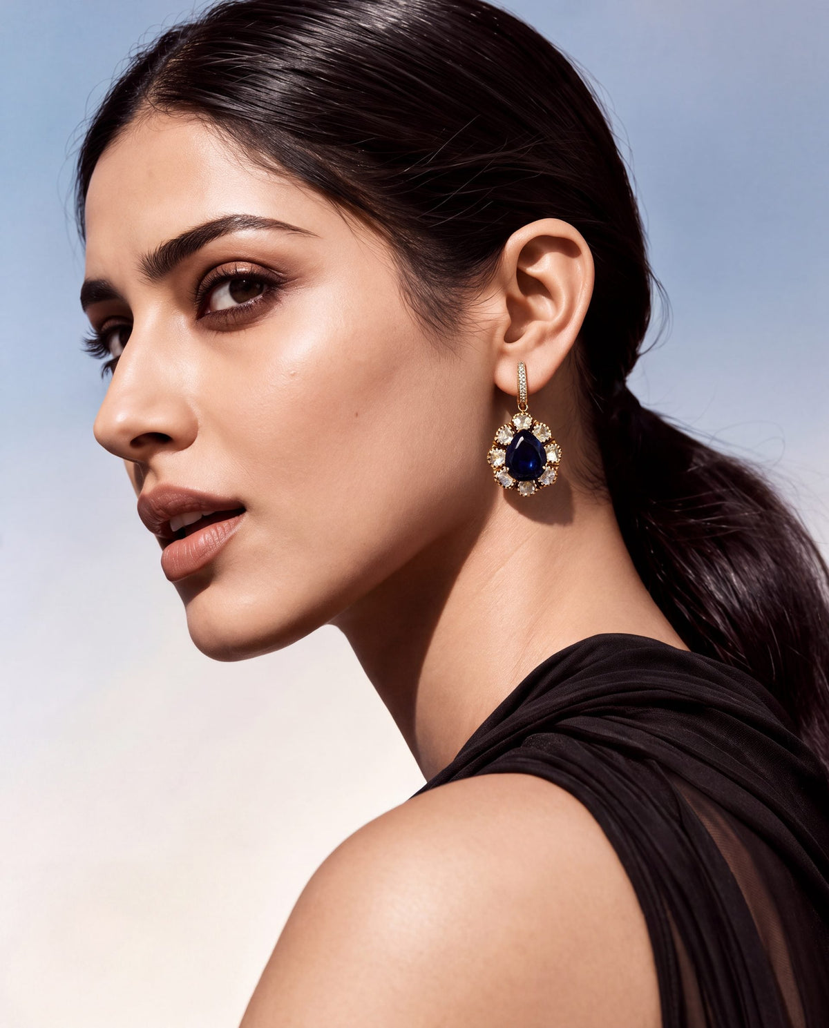 Bhumi Polki And Diamond Hoops