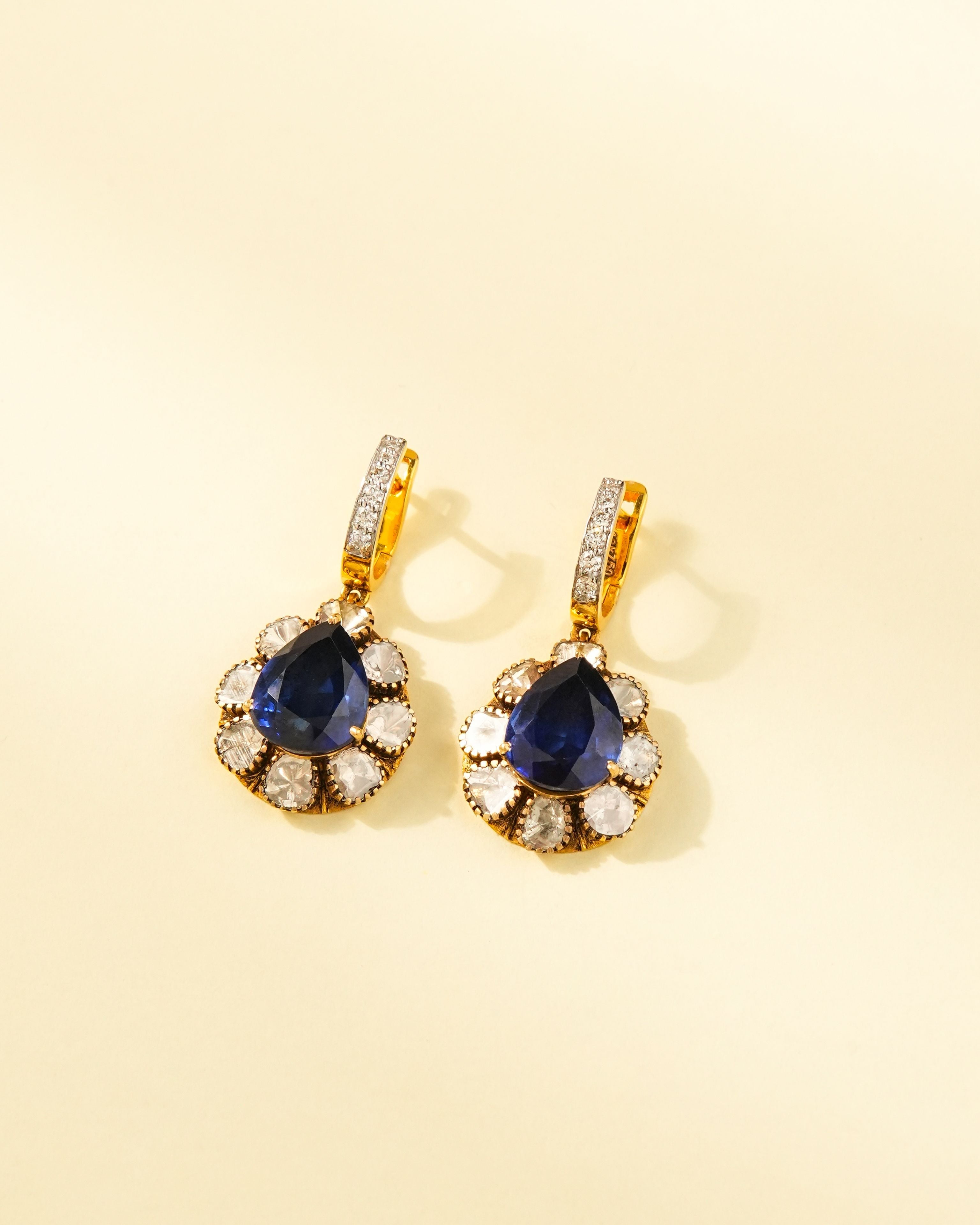 Bhumi Polki And Diamond Hoops